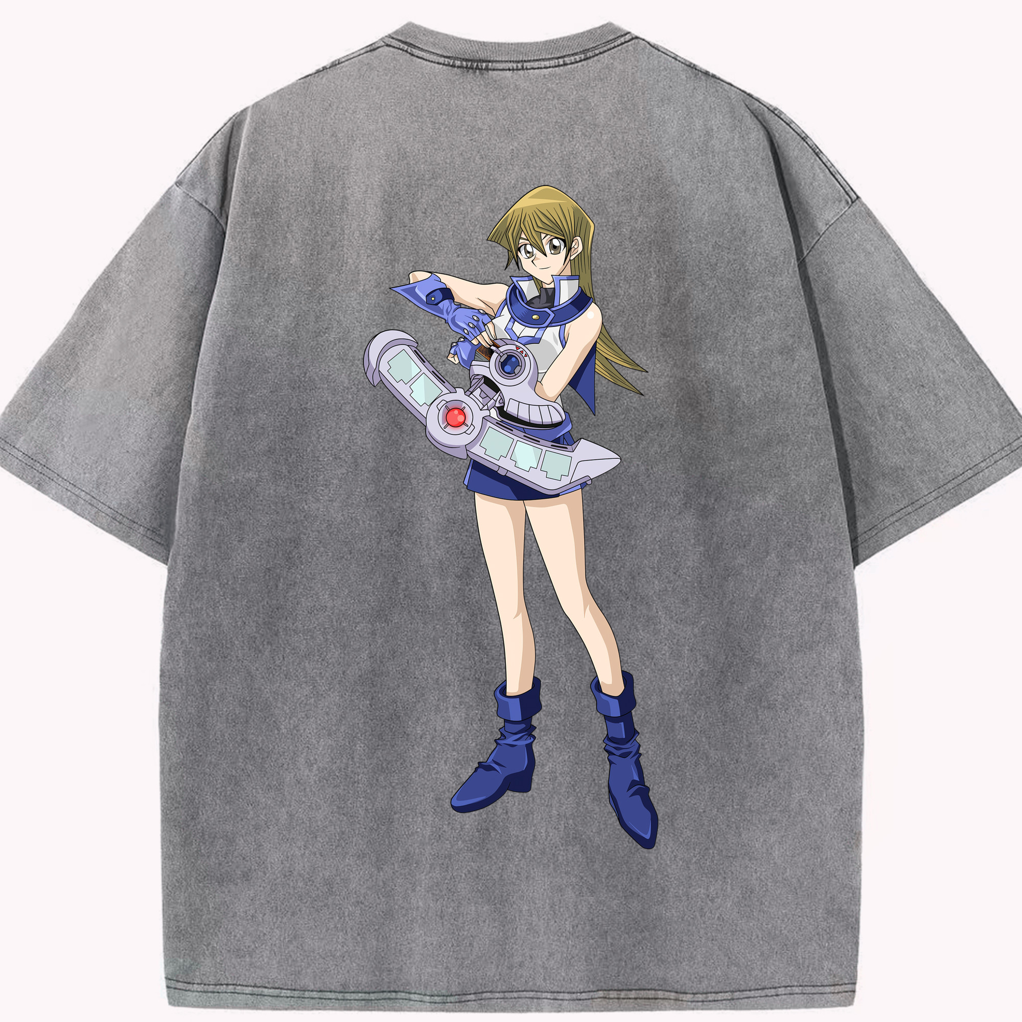（画像用） 遊☆戯☆王 Yu-Gi-Oh! 綿100% ヴィンテージ風 半袖Tシャツ（背面プリント）