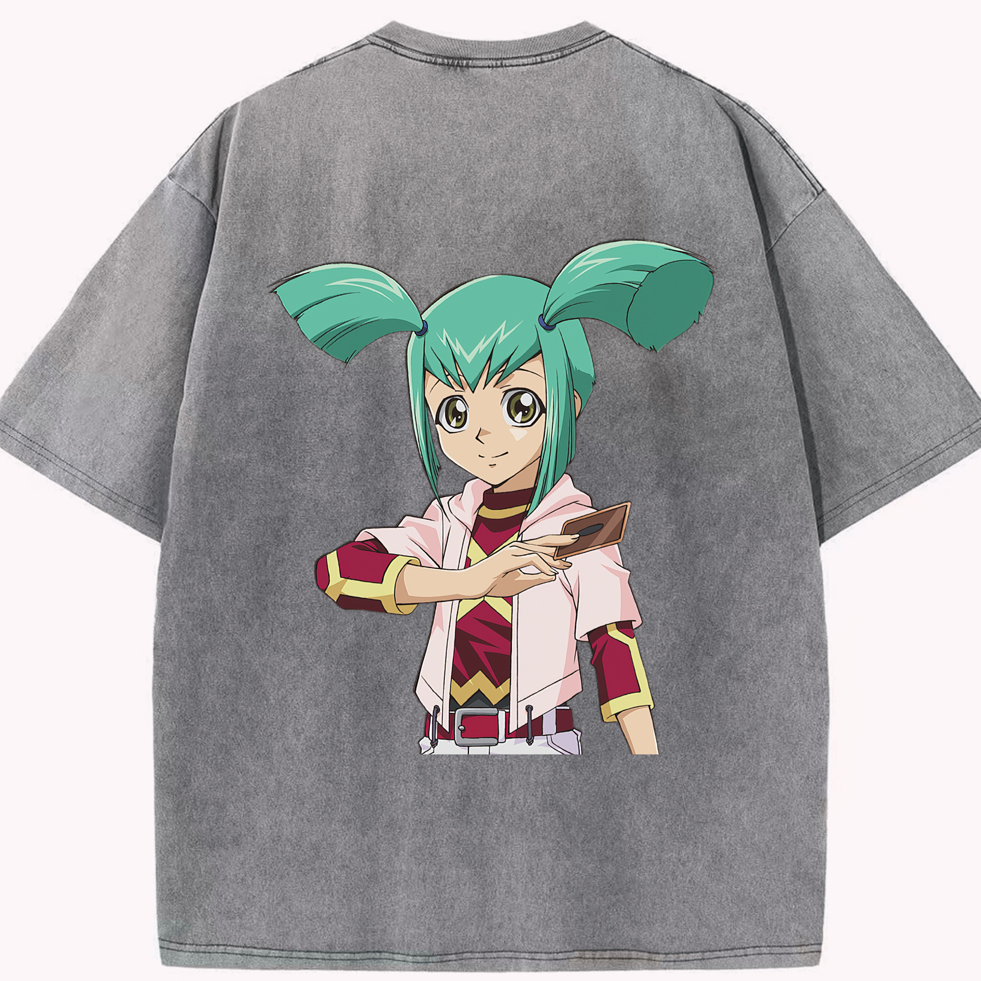 （画像用） 遊☆戯☆王 Yu-Gi-Oh! 綿100% ヴィンテージ風 半袖Tシャツ（背面プリント）
