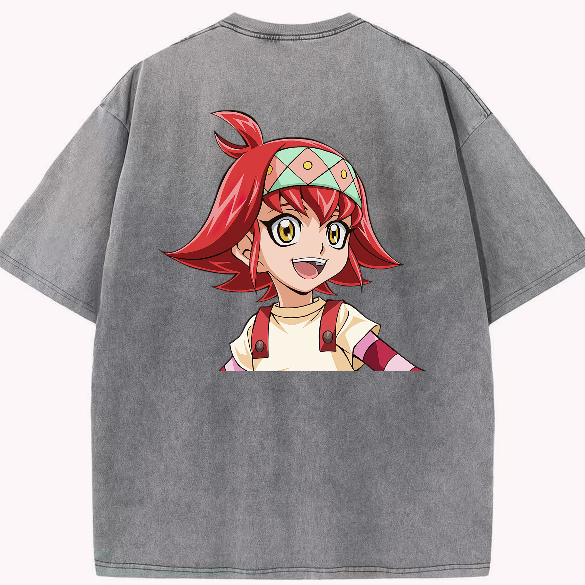 （画像用） 遊☆戯☆王 Yu-Gi-Oh! 綿100% ヴィンテージ風 半袖Tシャツ（背面プリント）