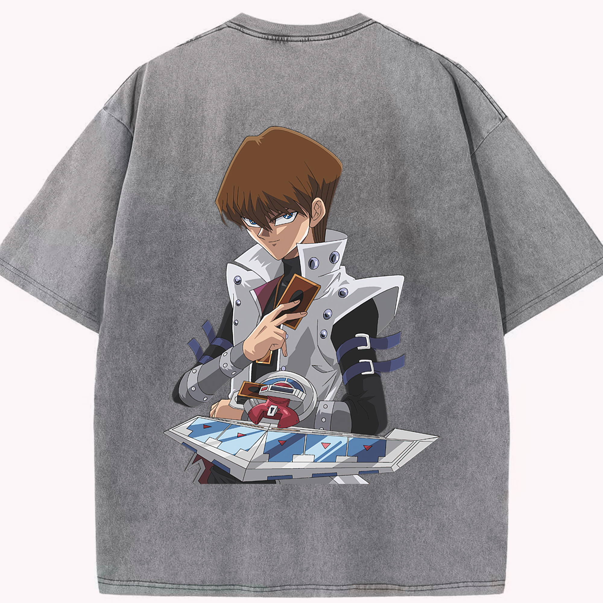 （画像用） 遊☆戯☆王 Yu-Gi-Oh! 綿100% ヴィンテージ風 半袖Tシャツ（背面プリント）