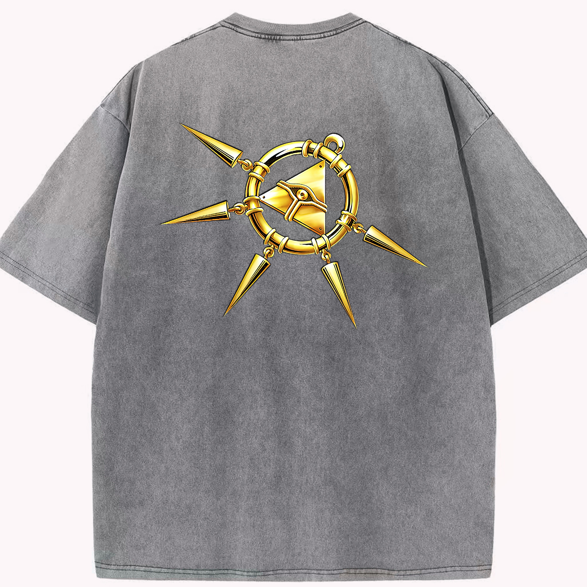 （画像用） 遊☆戯☆王 Yu-Gi-Oh! 綿100% ヴィンテージ風 半袖Tシャツ（背面プリント）