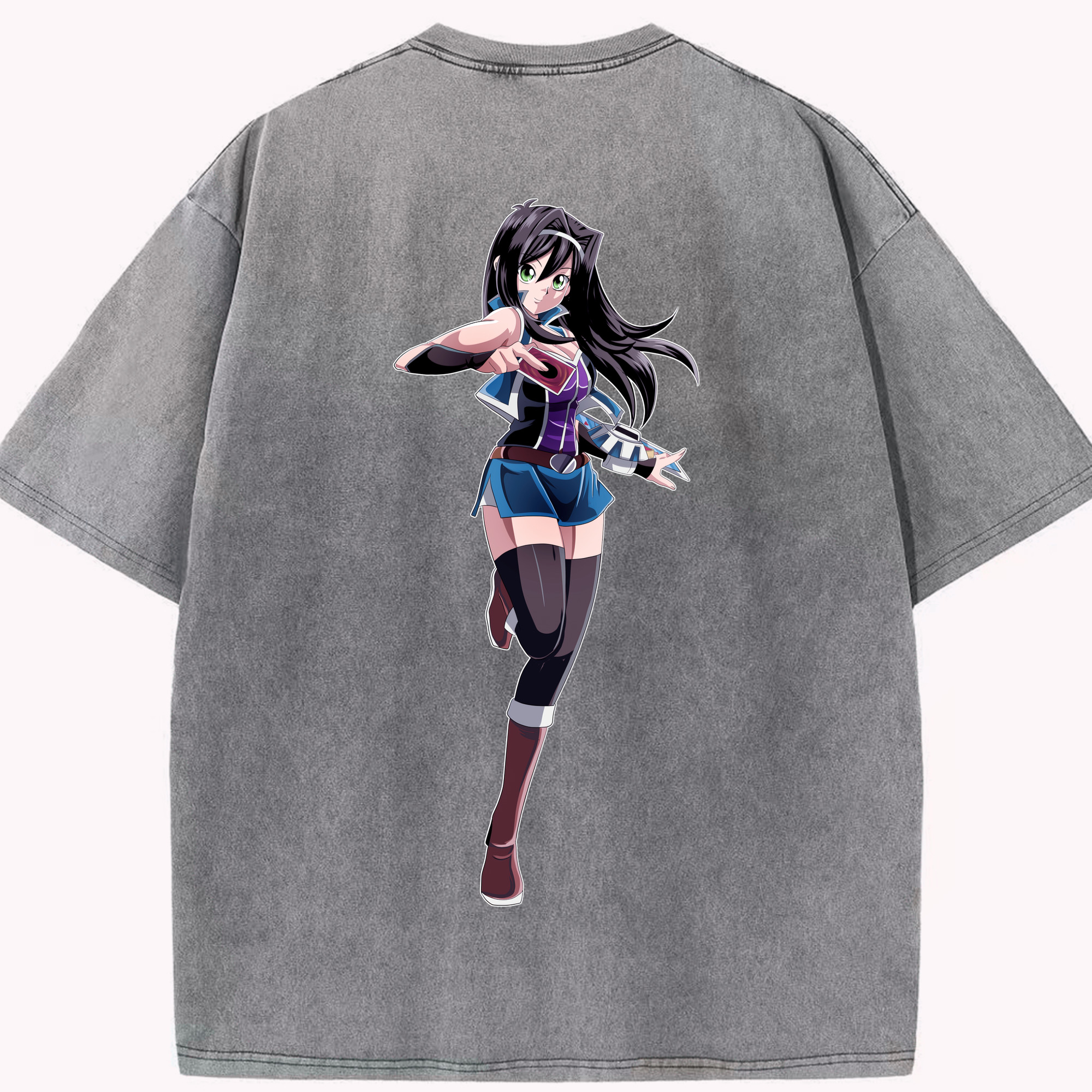 （画像用） 遊☆戯☆王 Yu-Gi-Oh! 綿100% ヴィンテージ風 半袖Tシャツ（背面プリント）