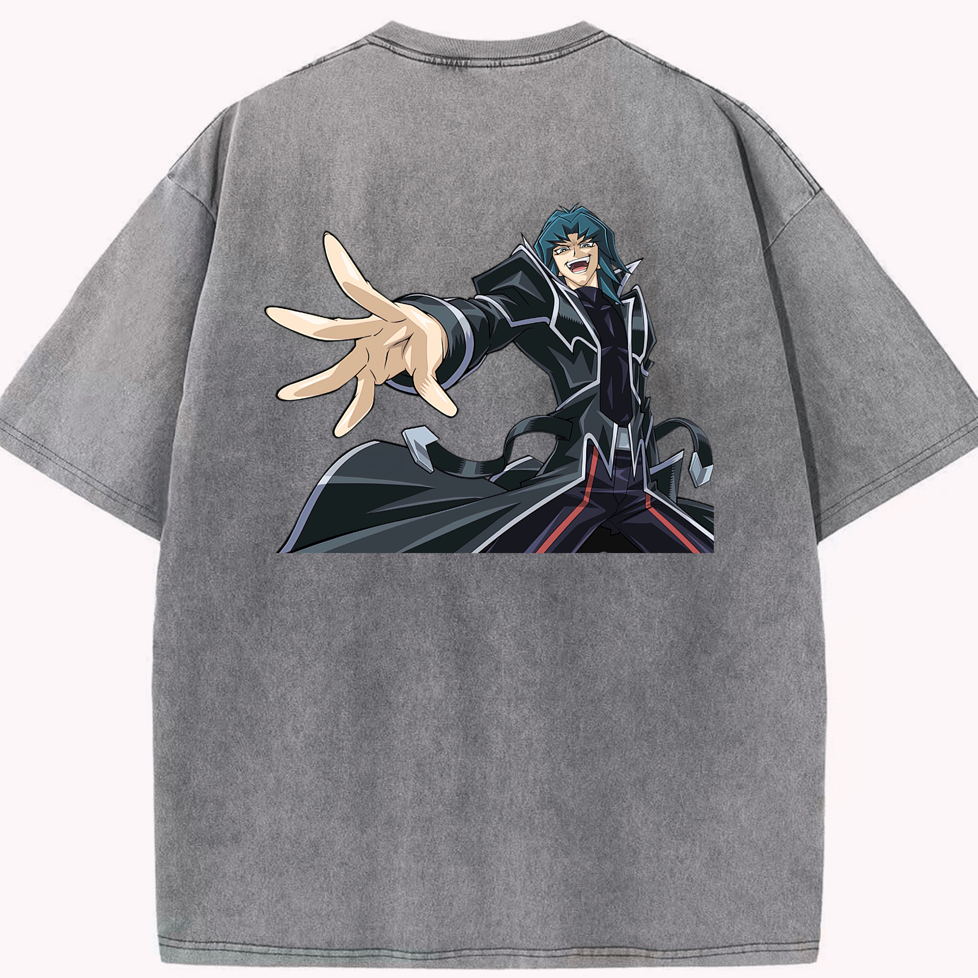 （画像用） 遊☆戯☆王 Yu-Gi-Oh! 綿100% ヴィンテージ風 半袖Tシャツ（背面プリント）