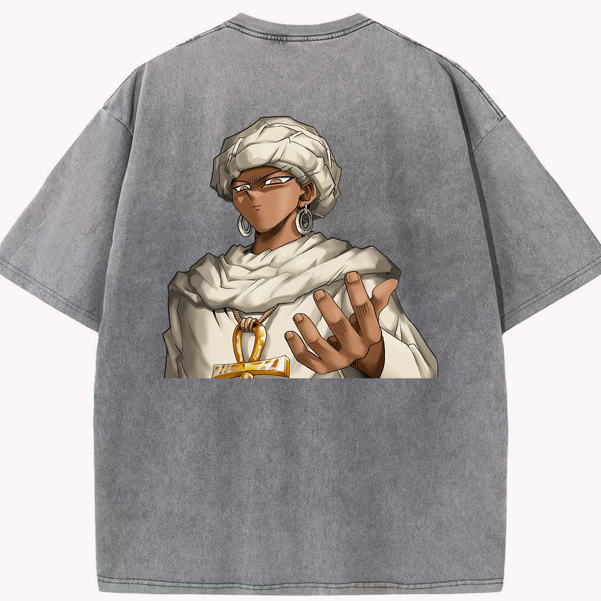 （画像用） 遊☆戯☆王 Yu-Gi-Oh! 綿100% ヴィンテージ風 半袖Tシャツ（背面プリント）