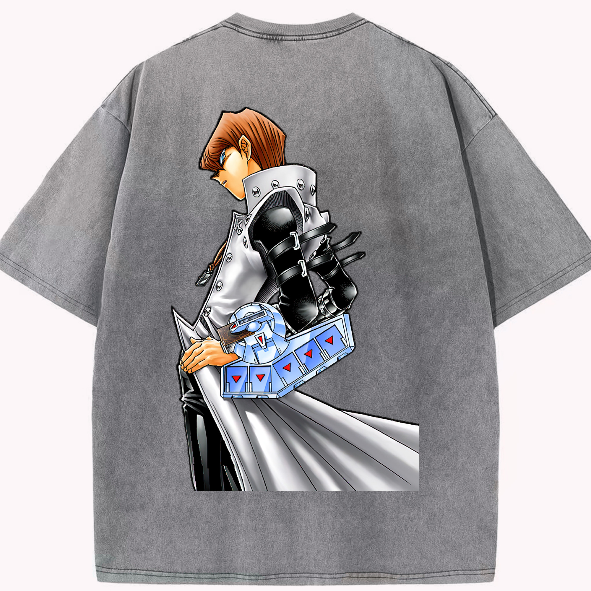 （画像用） 遊☆戯☆王 Yu-Gi-Oh! 綿100% ヴィンテージ風 半袖Tシャツ（背面プリント）