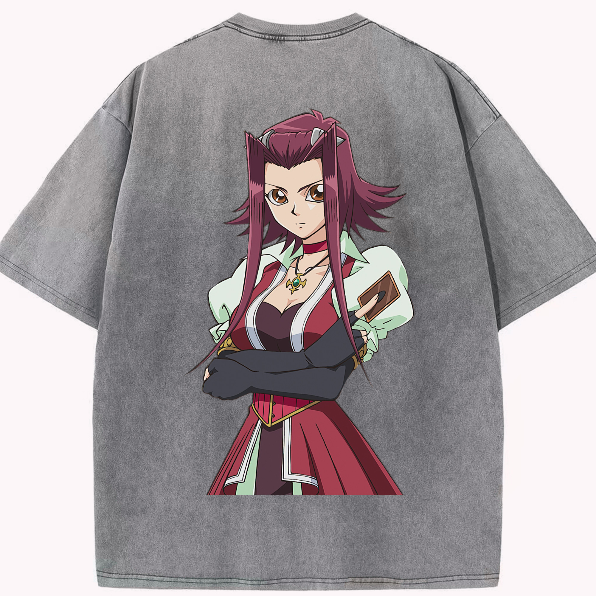 （画像用） 遊☆戯☆王 Yu-Gi-Oh! 綿100% ヴィンテージ風 半袖Tシャツ（背面プリント）