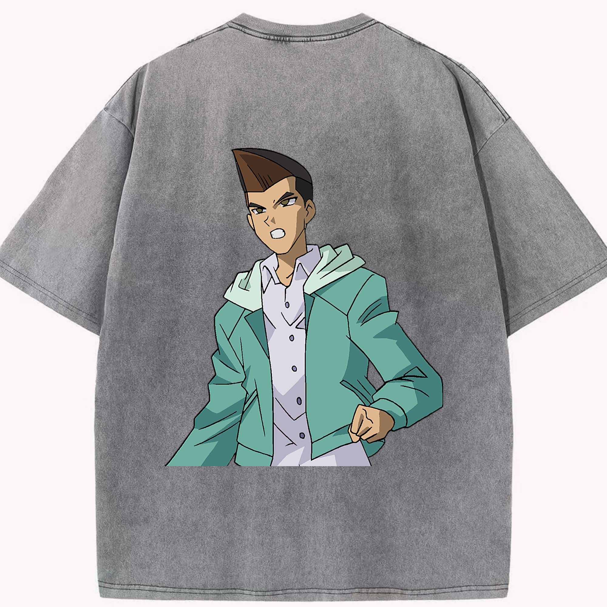 （画像用） 遊☆戯☆王 Yu-Gi-Oh! 綿100% ヴィンテージ風 半袖Tシャツ（背面プリント）