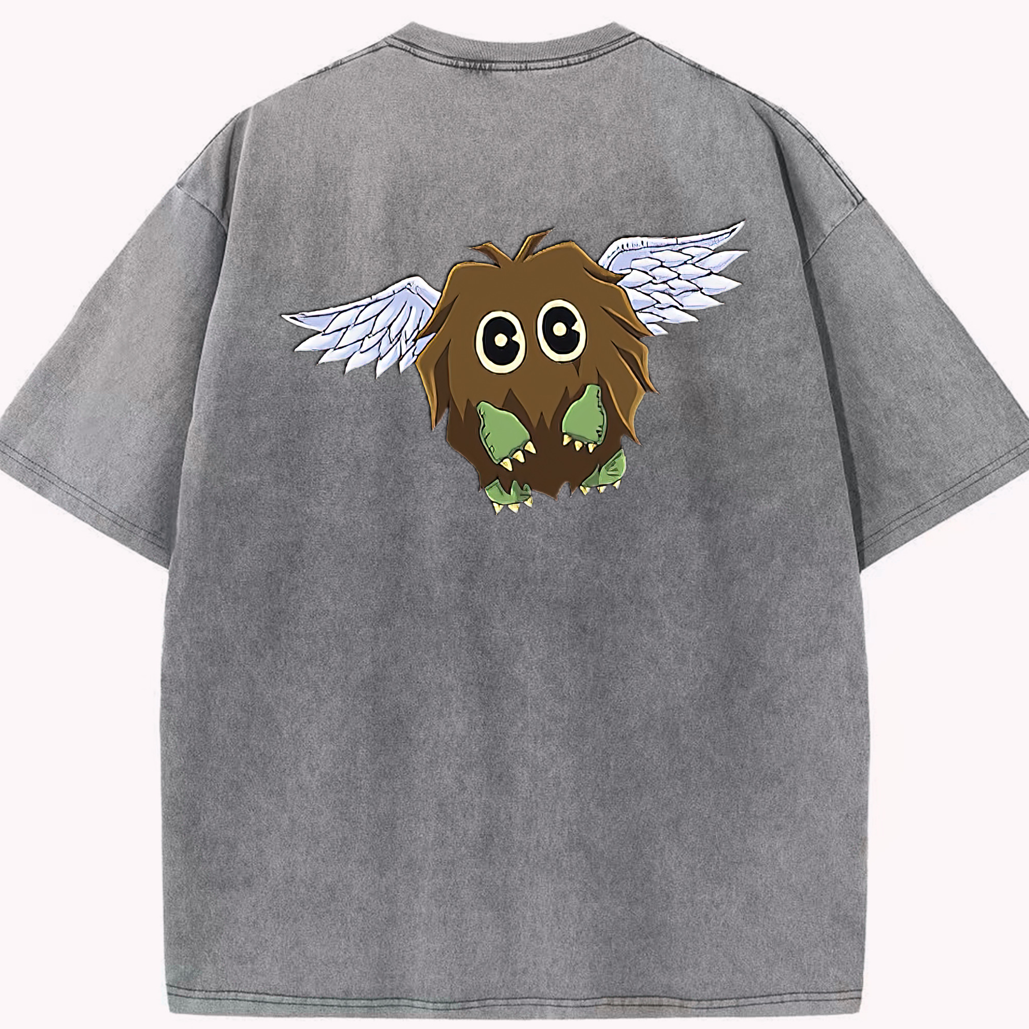 （画像用） 遊☆戯☆王 Yu-Gi-Oh! 綿100% ヴィンテージ風 半袖Tシャツ（背面プリント）