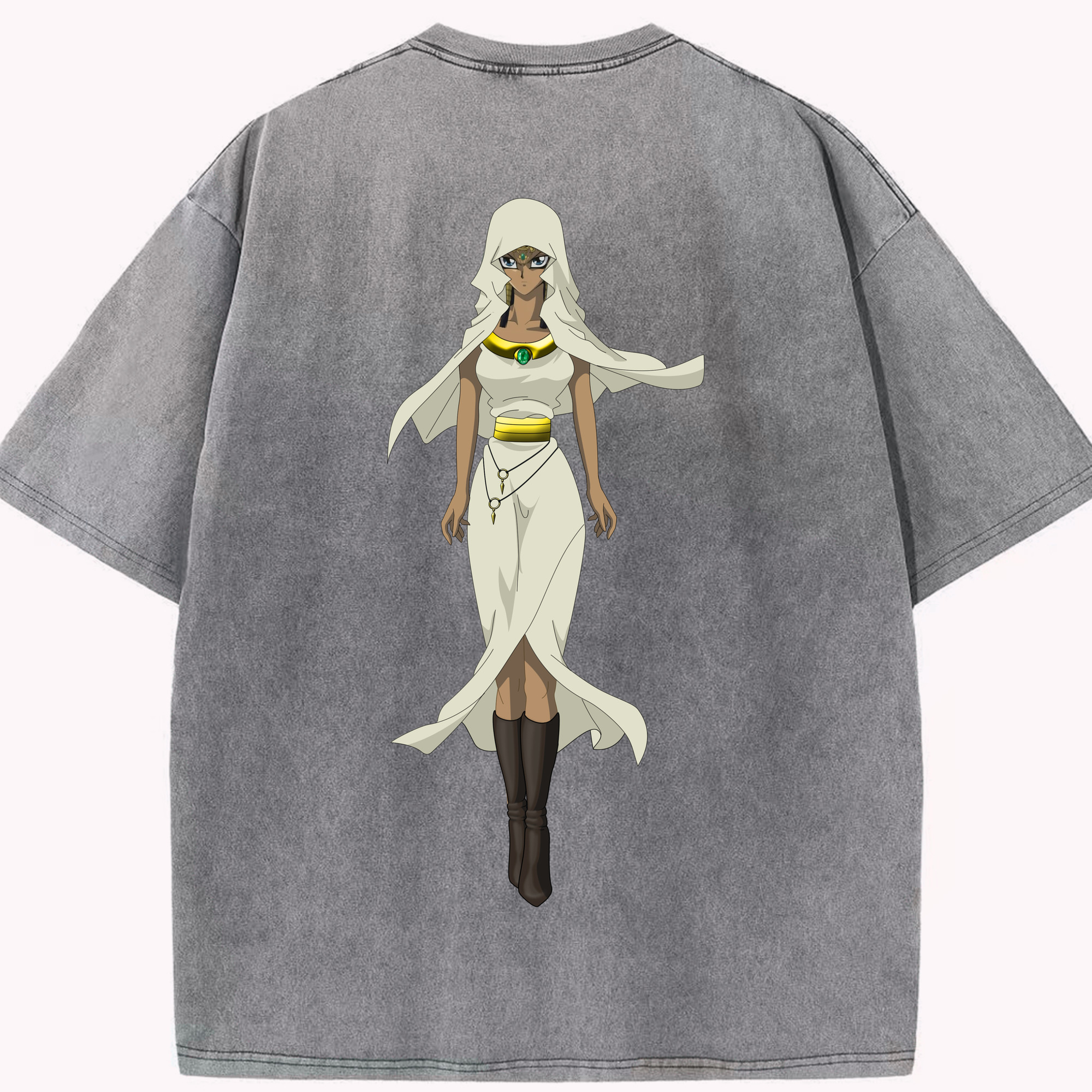 （画像用） 遊☆戯☆王 Yu-Gi-Oh! 綿100% ヴィンテージ風 半袖Tシャツ（背面プリント）