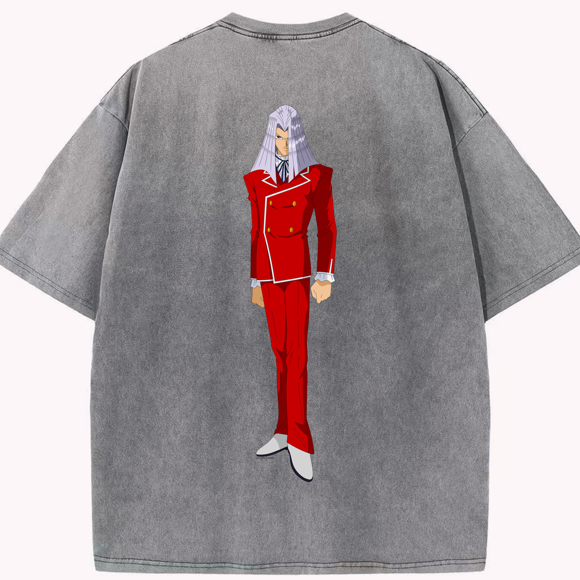 （画像用） 遊☆戯☆王 Yu-Gi-Oh! 綿100% ヴィンテージ風 半袖Tシャツ（背面プリント）