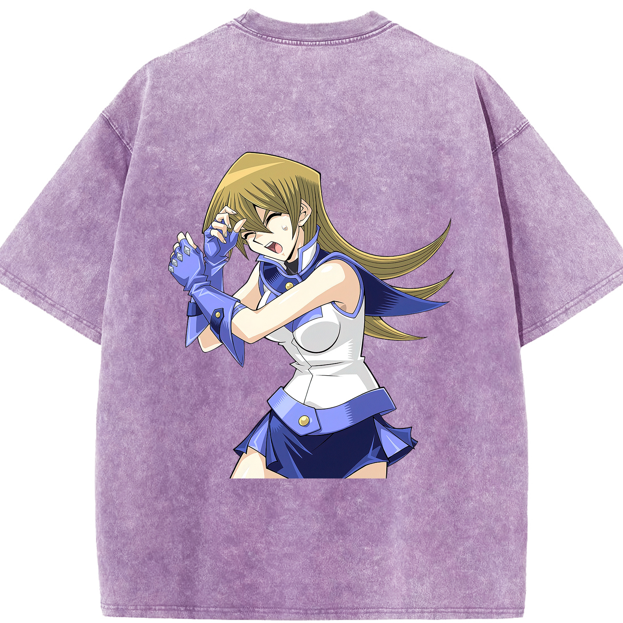 （画像用） 遊☆戯☆王 Yu-Gi-Oh! 綿100% ヴィンテージ風 半袖Tシャツ（背面プリント）