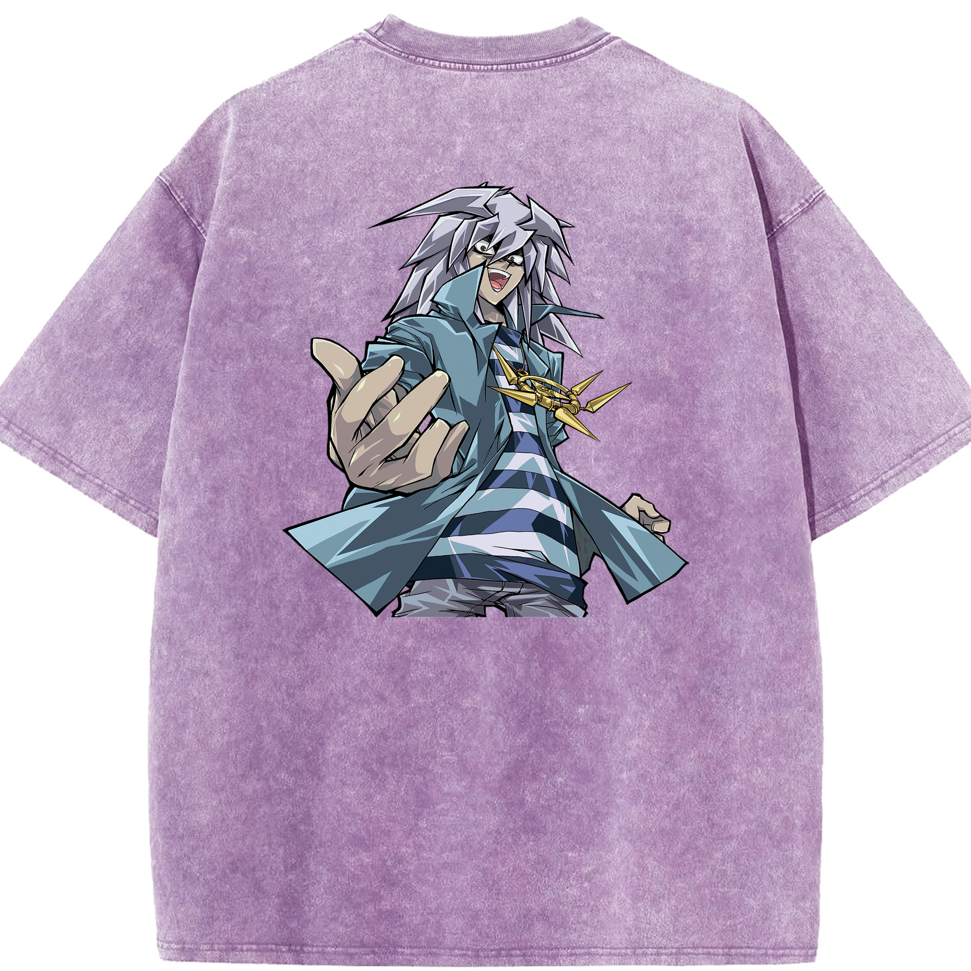 （画像用） 遊☆戯☆王 Yu-Gi-Oh! 綿100% ヴィンテージ風 半袖Tシャツ（背面プリント）