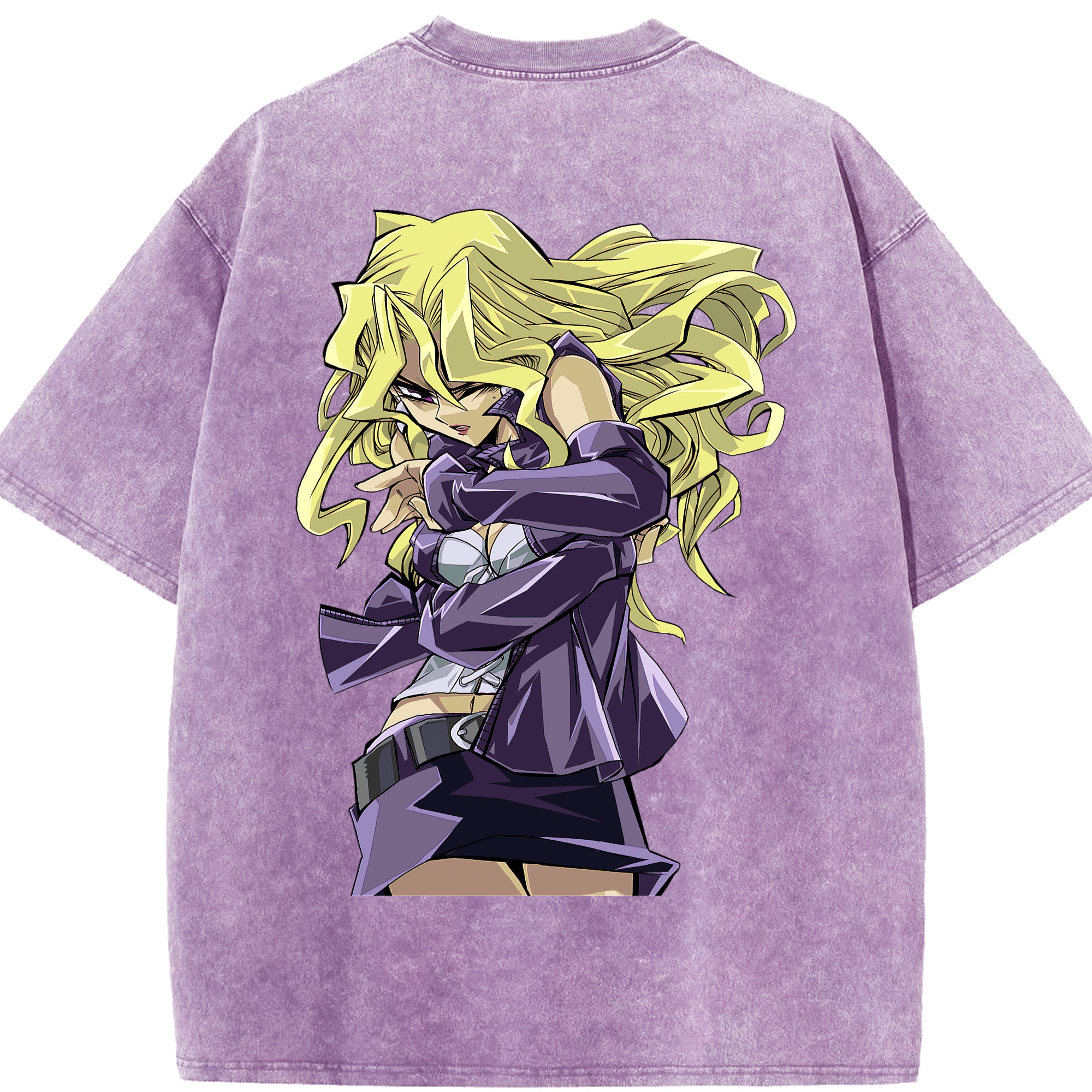 （画像用） 遊☆戯☆王 Yu-Gi-Oh! 綿100% ヴィンテージ風 半袖Tシャツ（背面プリント）