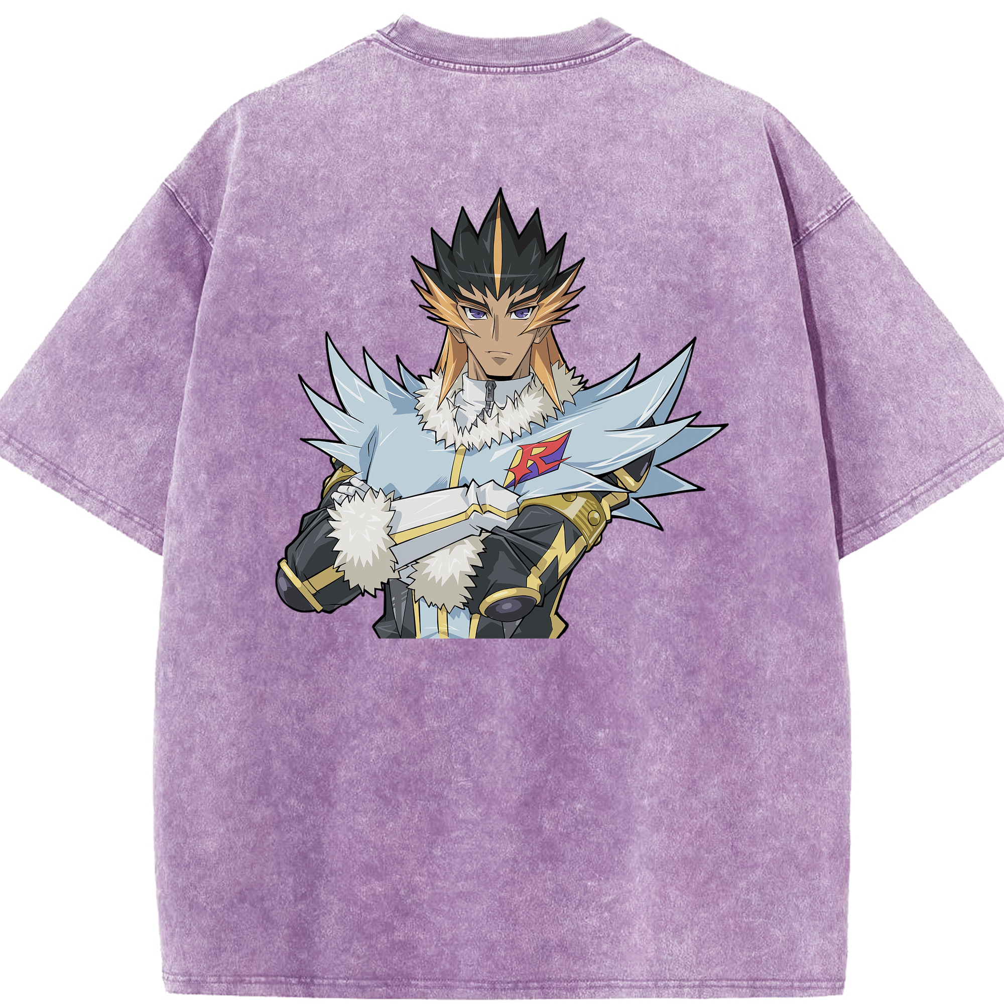 （画像用） 遊☆戯☆王 Yu-Gi-Oh! 綿100% ヴィンテージ風 半袖Tシャツ（背面プリント）