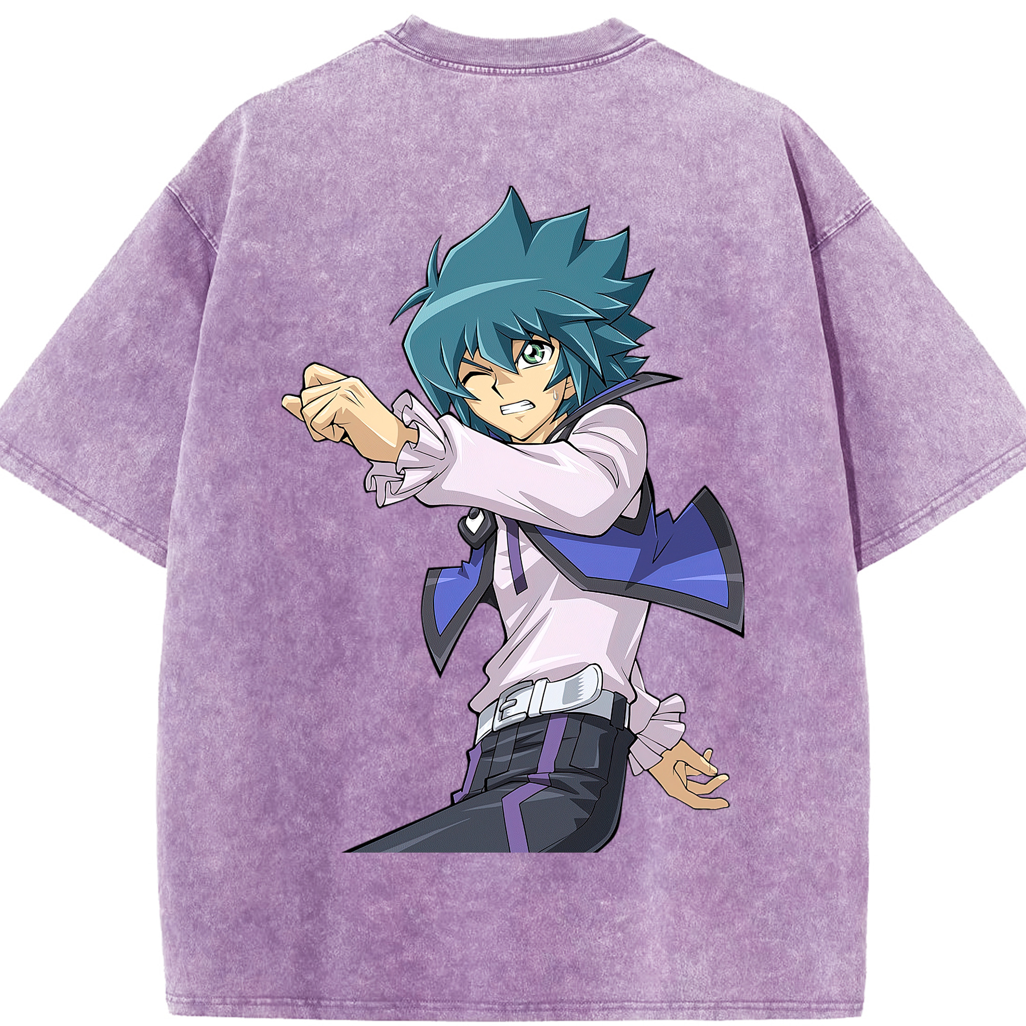 （画像用） 遊☆戯☆王 Yu-Gi-Oh! 綿100% ヴィンテージ風 半袖Tシャツ（背面プリント）
