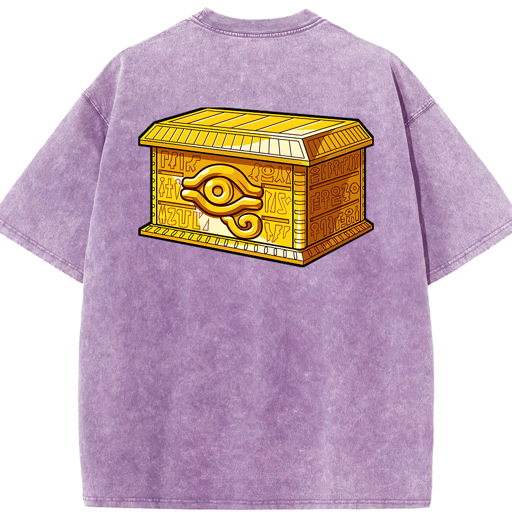 （画像用） 遊☆戯☆王 Yu-Gi-Oh! 綿100% ヴィンテージ風 半袖Tシャツ（背面プリント）