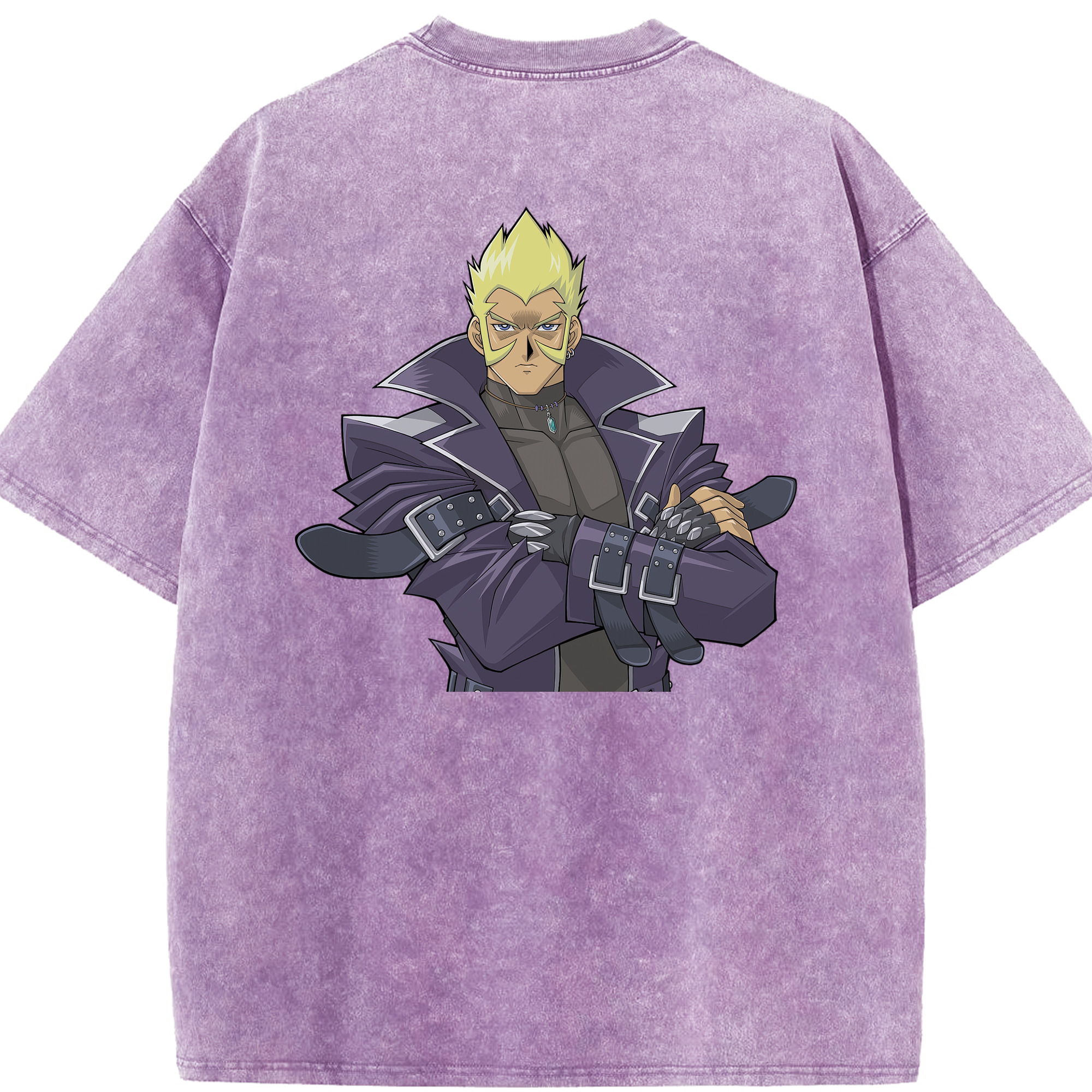 （画像用） 遊☆戯☆王 Yu-Gi-Oh! 綿100% ヴィンテージ風 半袖Tシャツ（背面プリント）