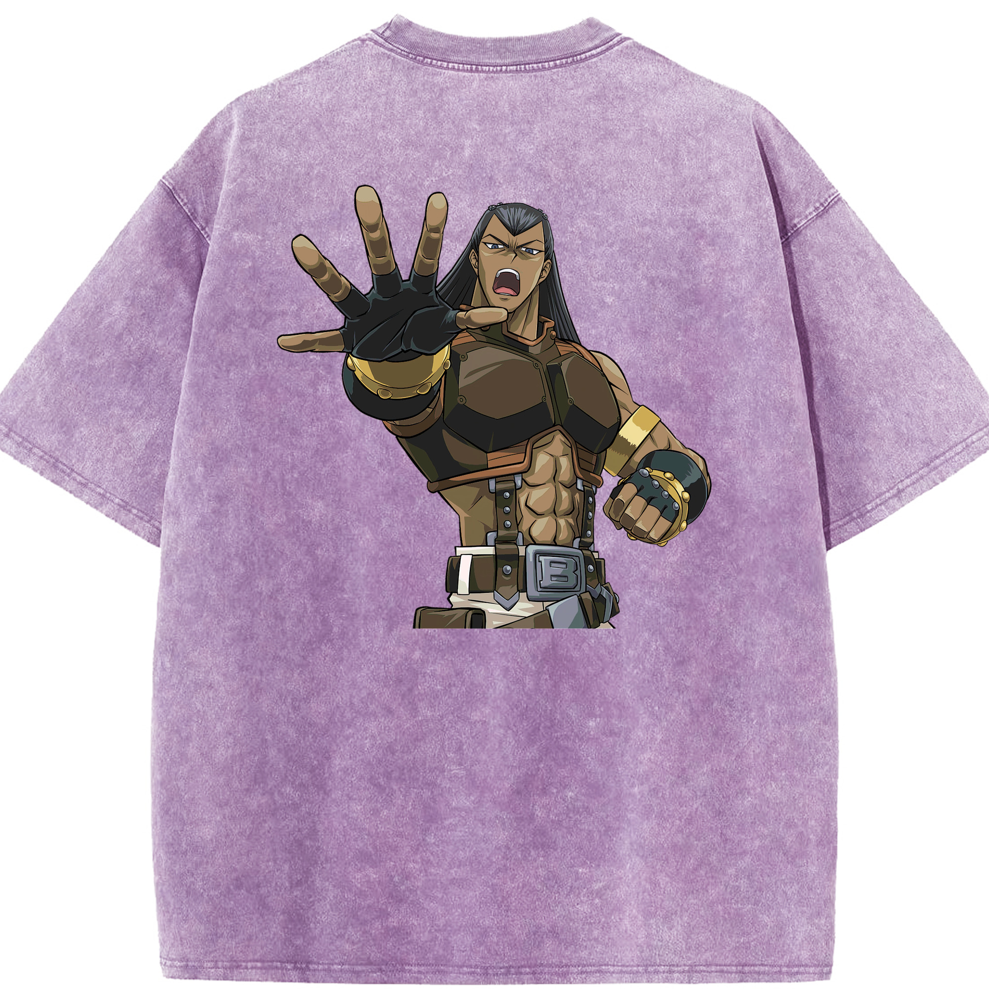 （画像用） 遊☆戯☆王 Yu-Gi-Oh! 綿100% ヴィンテージ風 半袖Tシャツ（背面プリント）