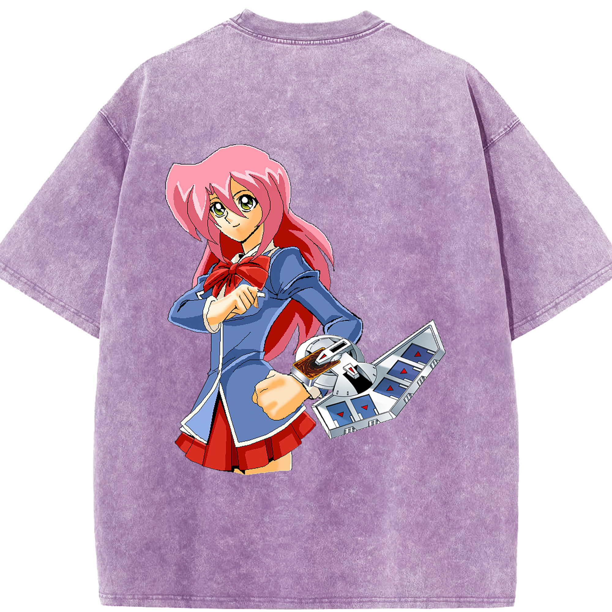（画像用） 遊☆戯☆王 Yu-Gi-Oh! 綿100% ヴィンテージ風 半袖Tシャツ（背面プリント）
