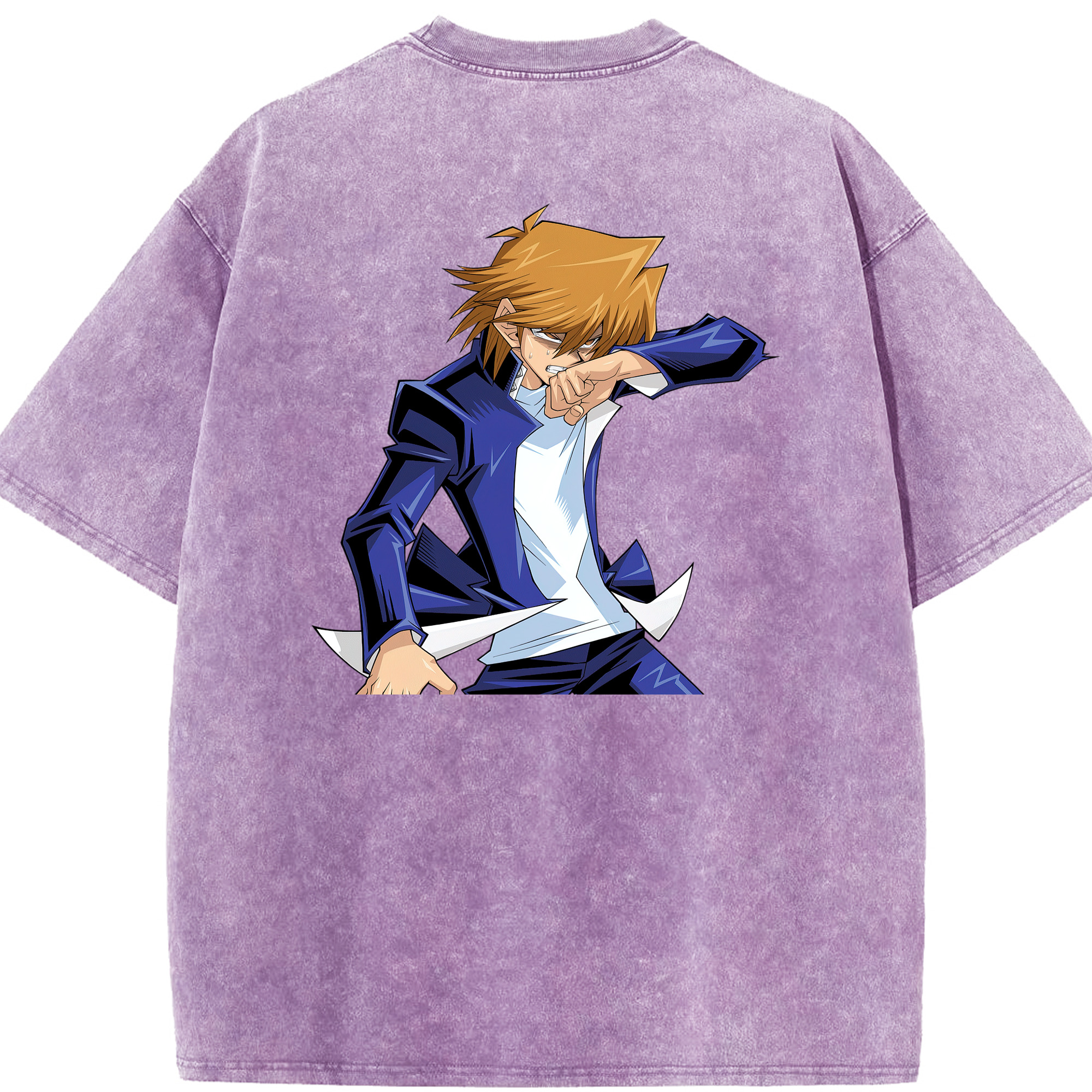 （画像用） 遊☆戯☆王 Yu-Gi-Oh! 綿100% ヴィンテージ風 半袖Tシャツ（背面プリント）