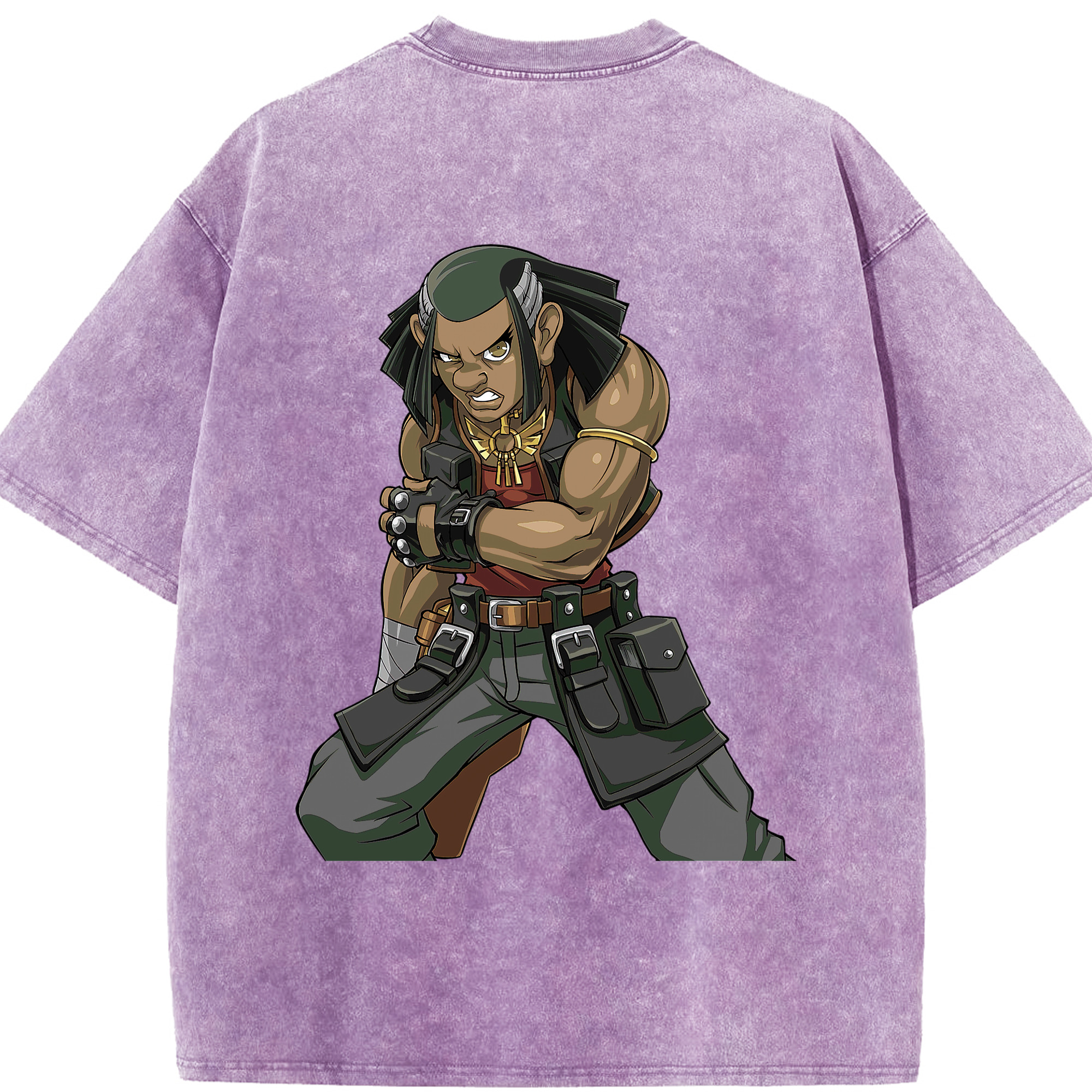 （画像用） 遊☆戯☆王 Yu-Gi-Oh! 綿100% ヴィンテージ風 半袖Tシャツ（背面プリント）