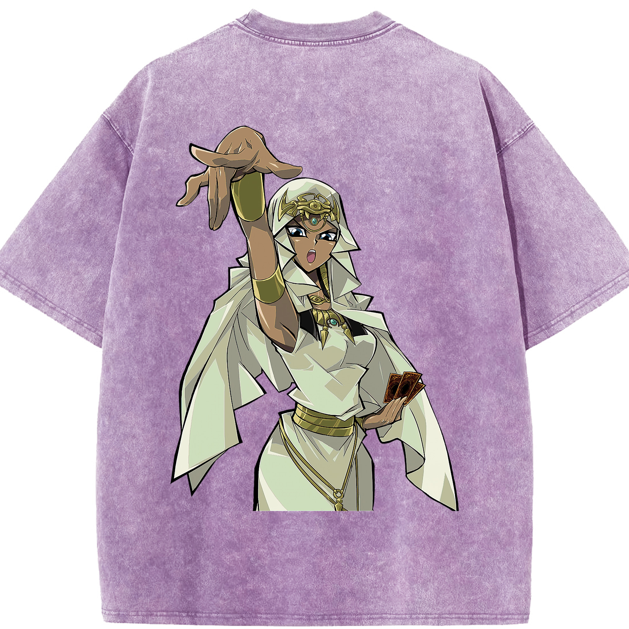 （画像用） 遊☆戯☆王 Yu-Gi-Oh! 綿100% ヴィンテージ風 半袖Tシャツ（背面プリント）