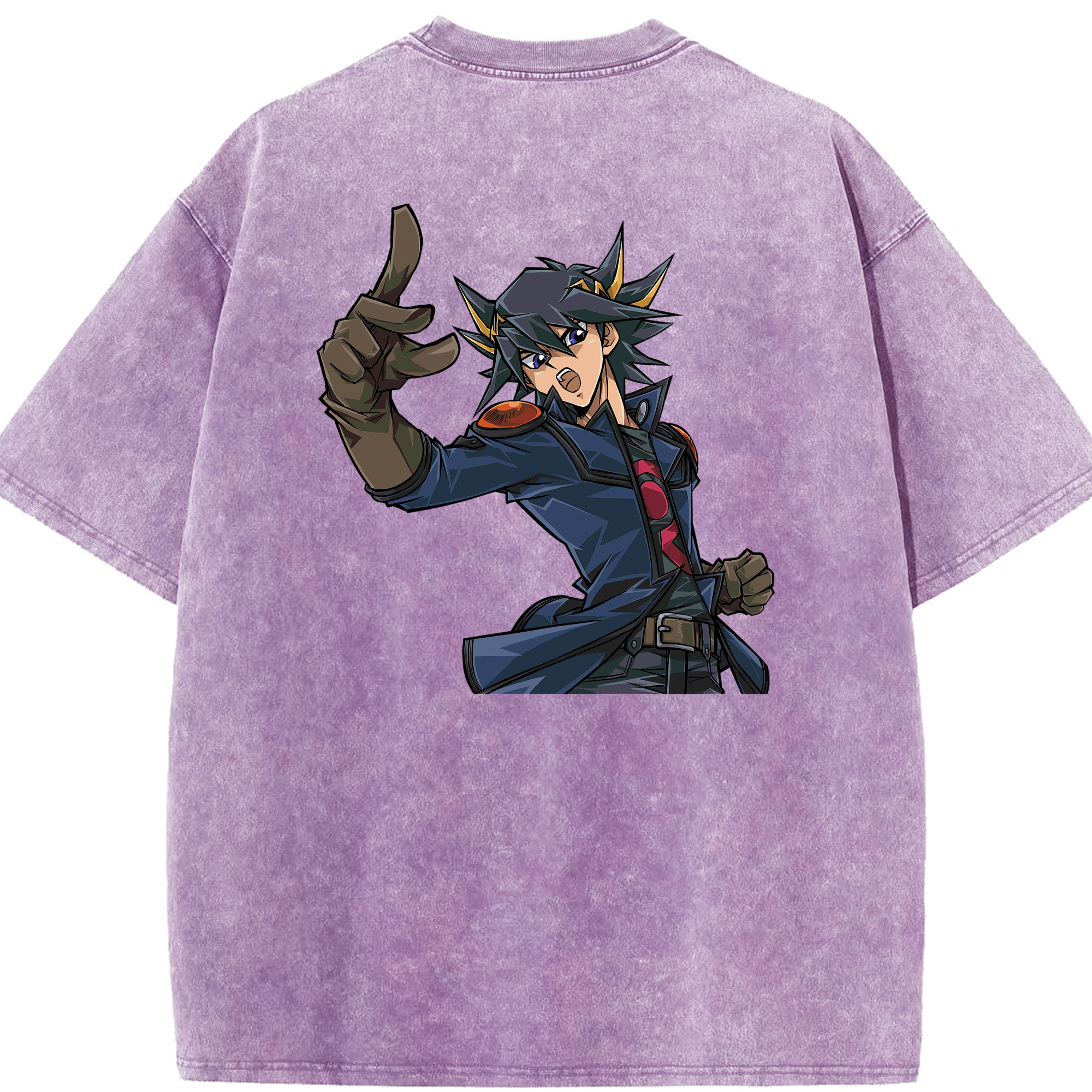 （画像用） 遊☆戯☆王 Yu-Gi-Oh! 綿100% ヴィンテージ風 半袖Tシャツ（背面プリント）