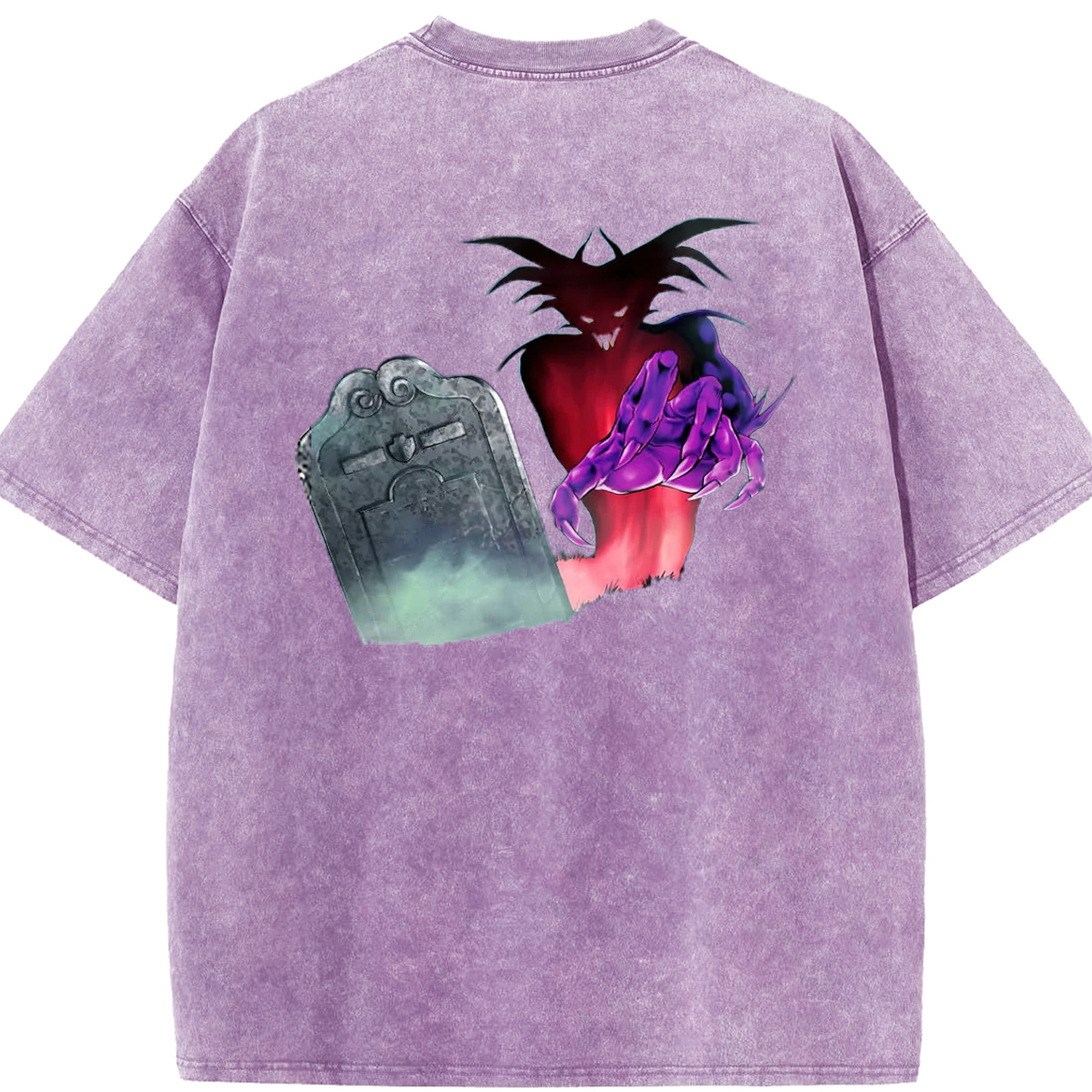 （画像用） 遊☆戯☆王 Yu-Gi-Oh! 綿100% ヴィンテージ風 半袖Tシャツ（背面プリント）