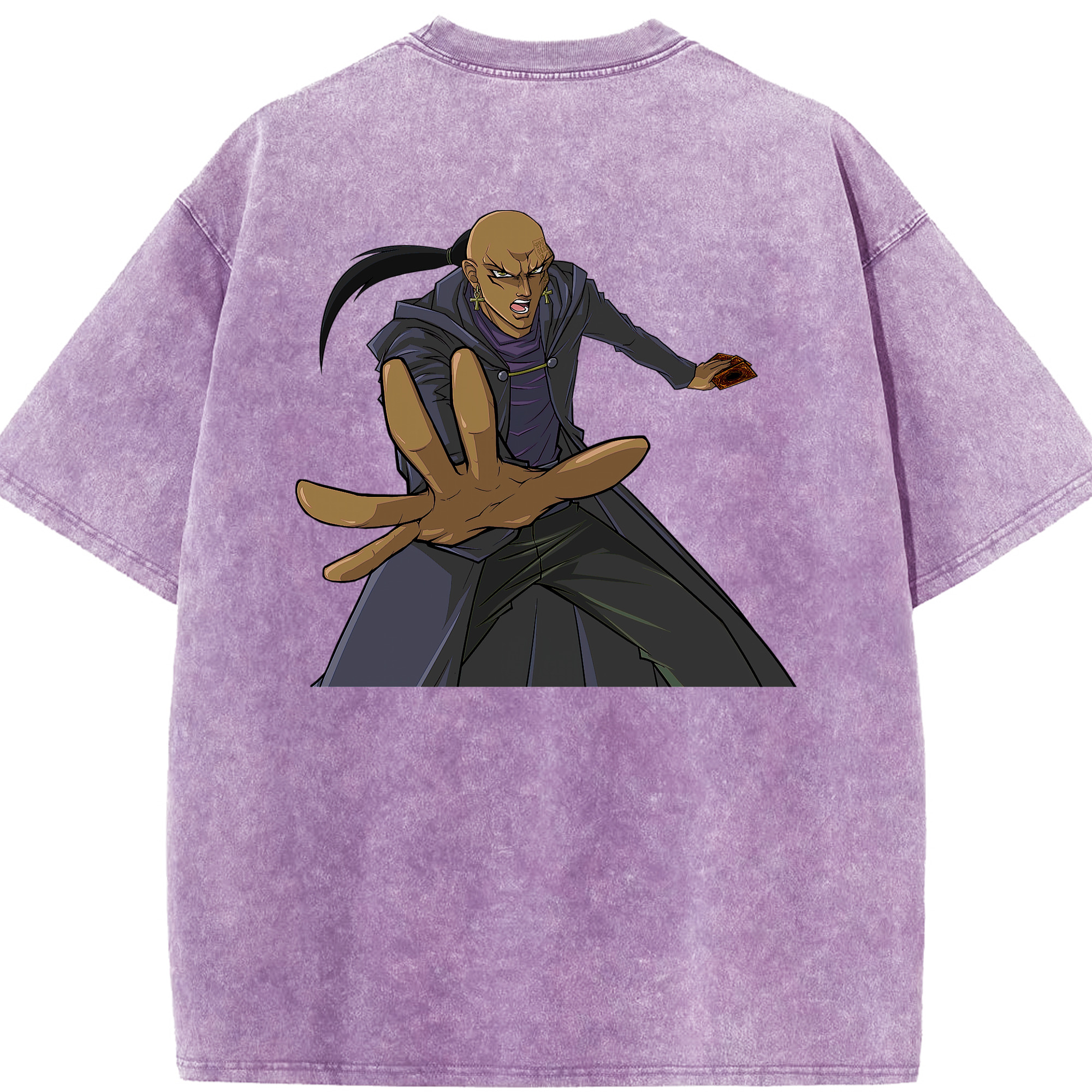 （画像用） 遊☆戯☆王 Yu-Gi-Oh! 綿100% ヴィンテージ風 半袖Tシャツ（背面プリント）