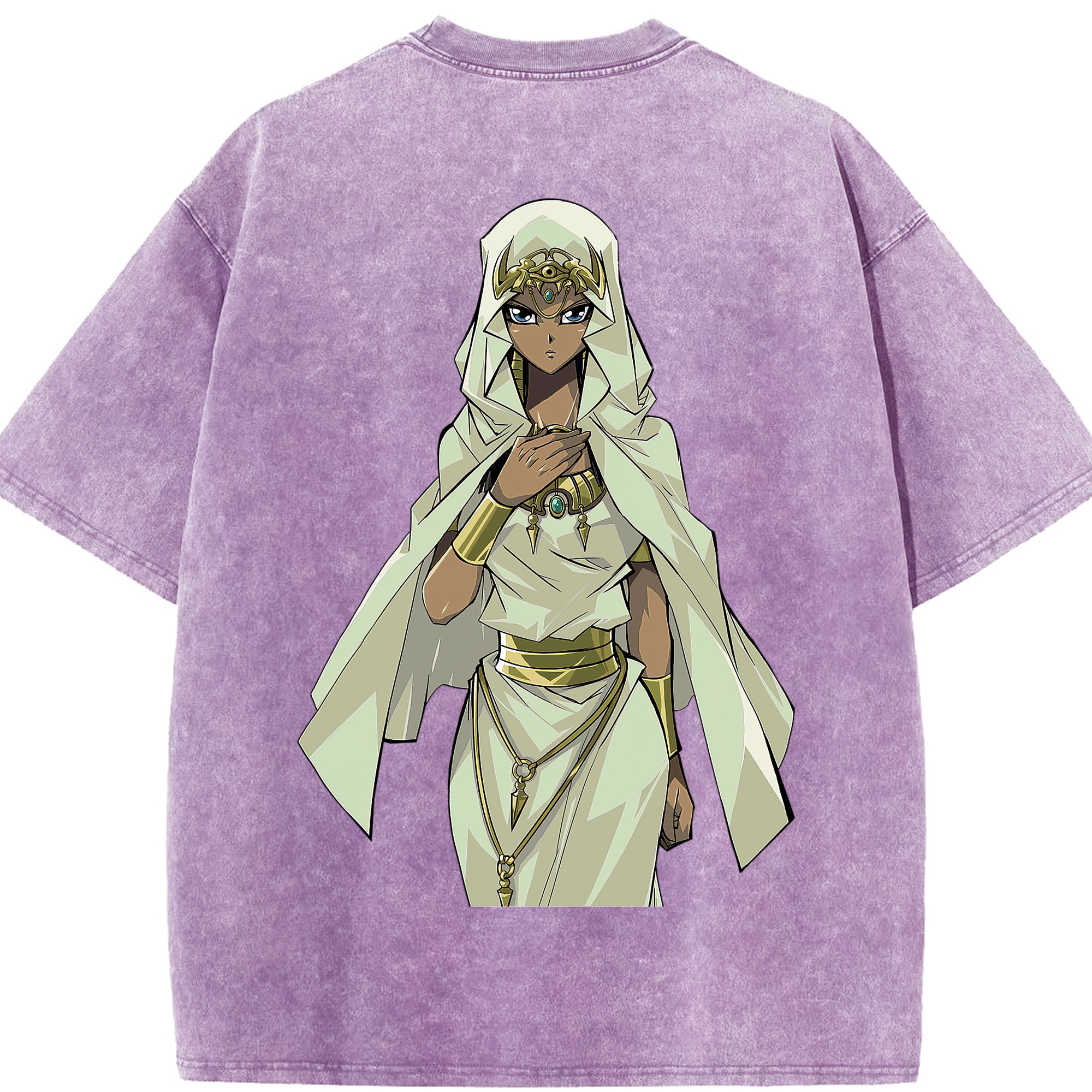 （画像用） 遊☆戯☆王 Yu-Gi-Oh! 綿100% ヴィンテージ風 半袖Tシャツ（背面プリント）