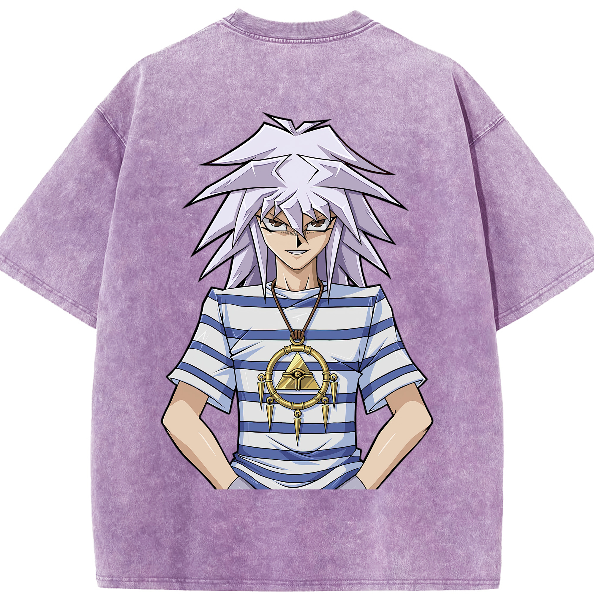 （画像用） 遊☆戯☆王 Yu-Gi-Oh! 綿100% ヴィンテージ風 半袖Tシャツ（背面プリント）