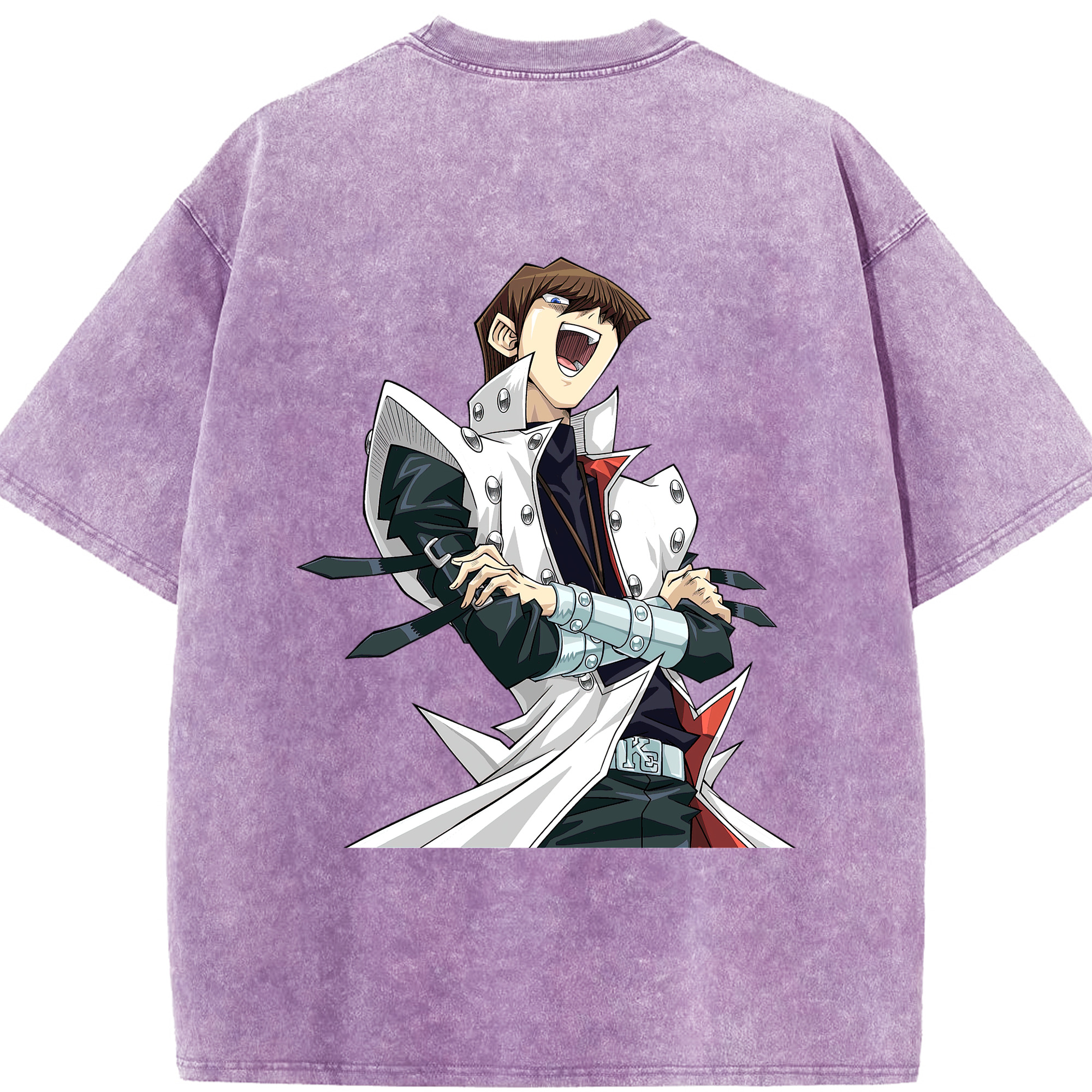 （画像用） 遊☆戯☆王 Yu-Gi-Oh! 綿100% ヴィンテージ風 半袖Tシャツ（背面プリント）