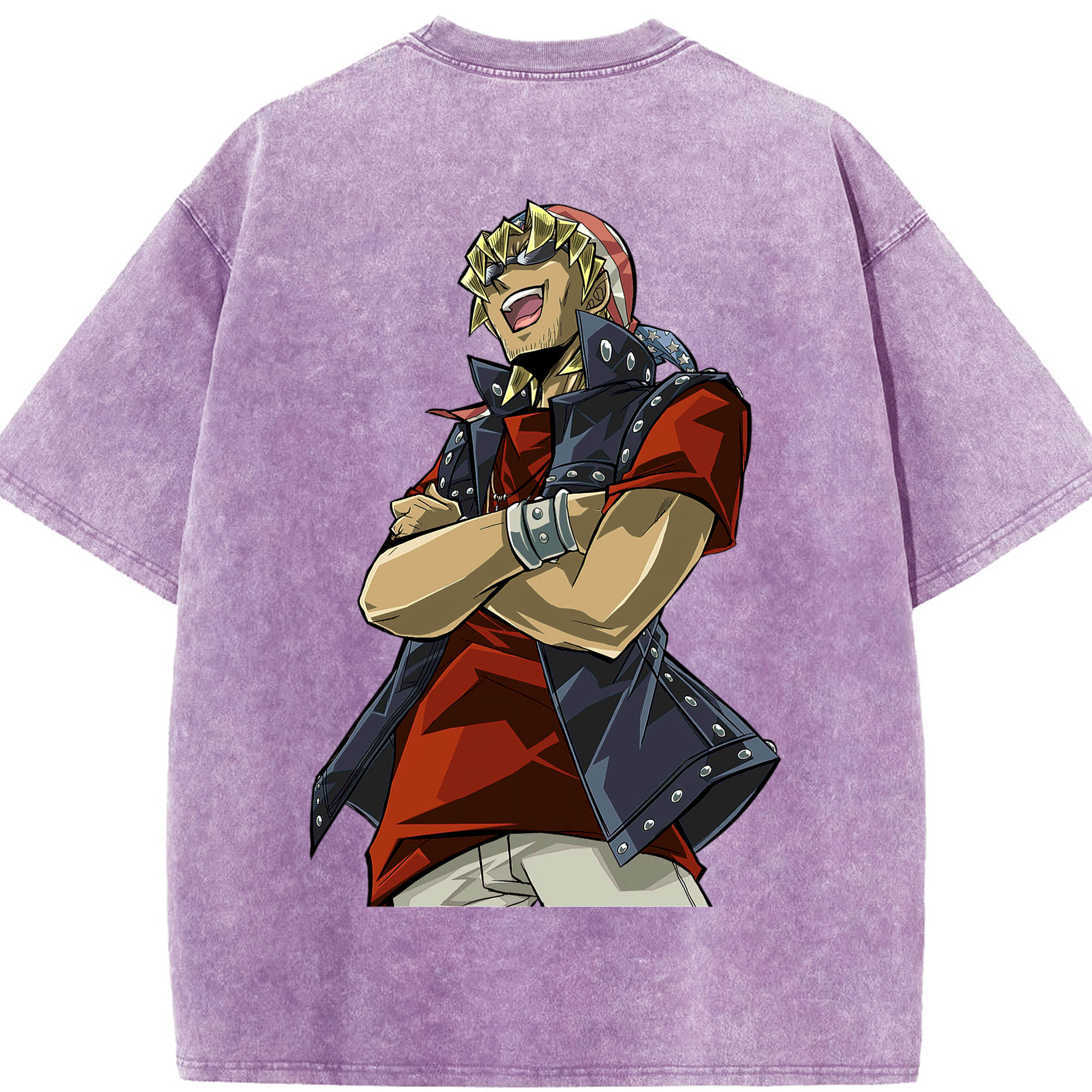 （画像用） 遊☆戯☆王 Yu-Gi-Oh! 綿100% ヴィンテージ風 半袖Tシャツ（背面プリント）
