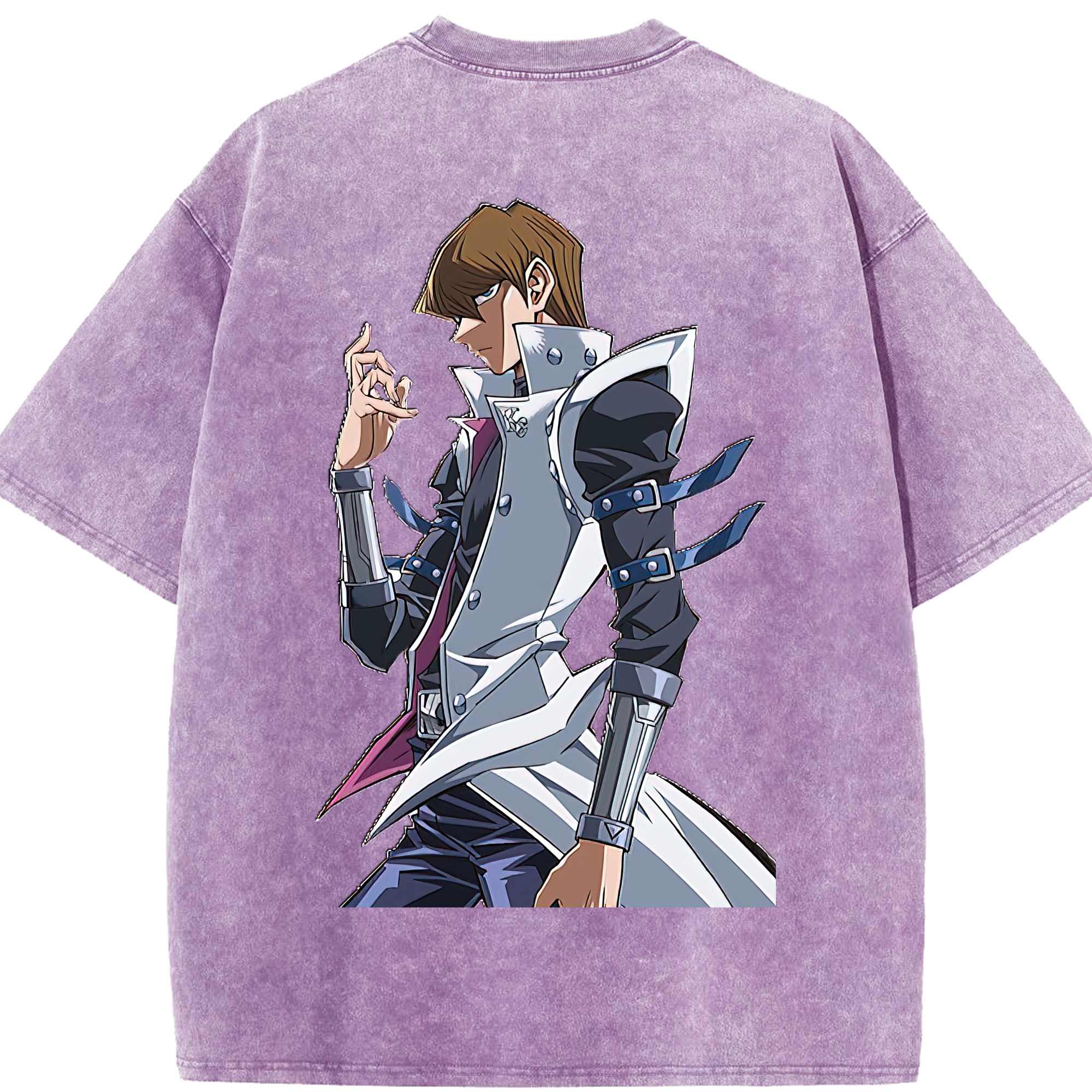 （画像用） 遊☆戯☆王 Yu-Gi-Oh! 綿100% ヴィンテージ風 半袖Tシャツ（背面プリント）