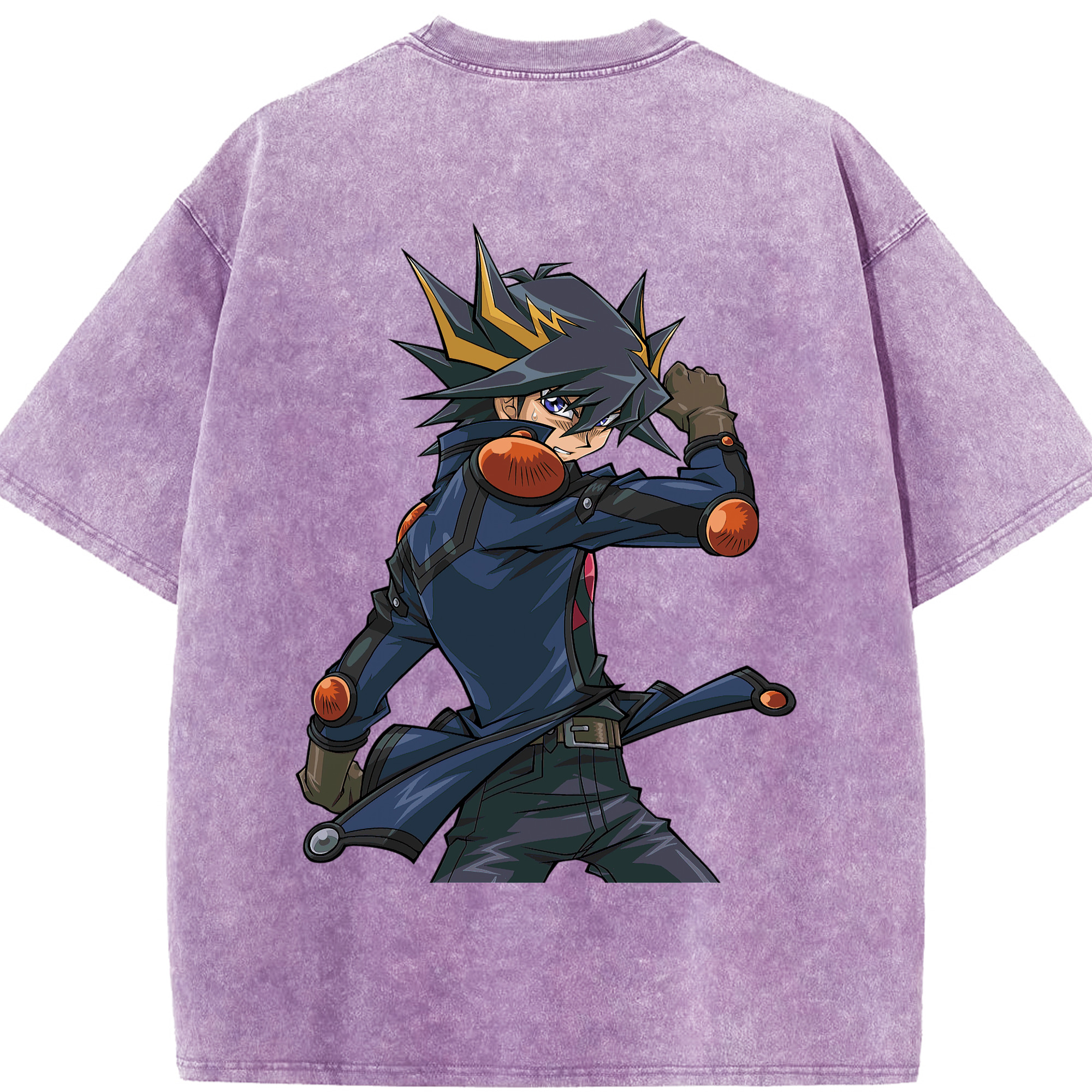 （画像用） 遊☆戯☆王 Yu-Gi-Oh! 綿100% ヴィンテージ風 半袖Tシャツ（背面プリント）