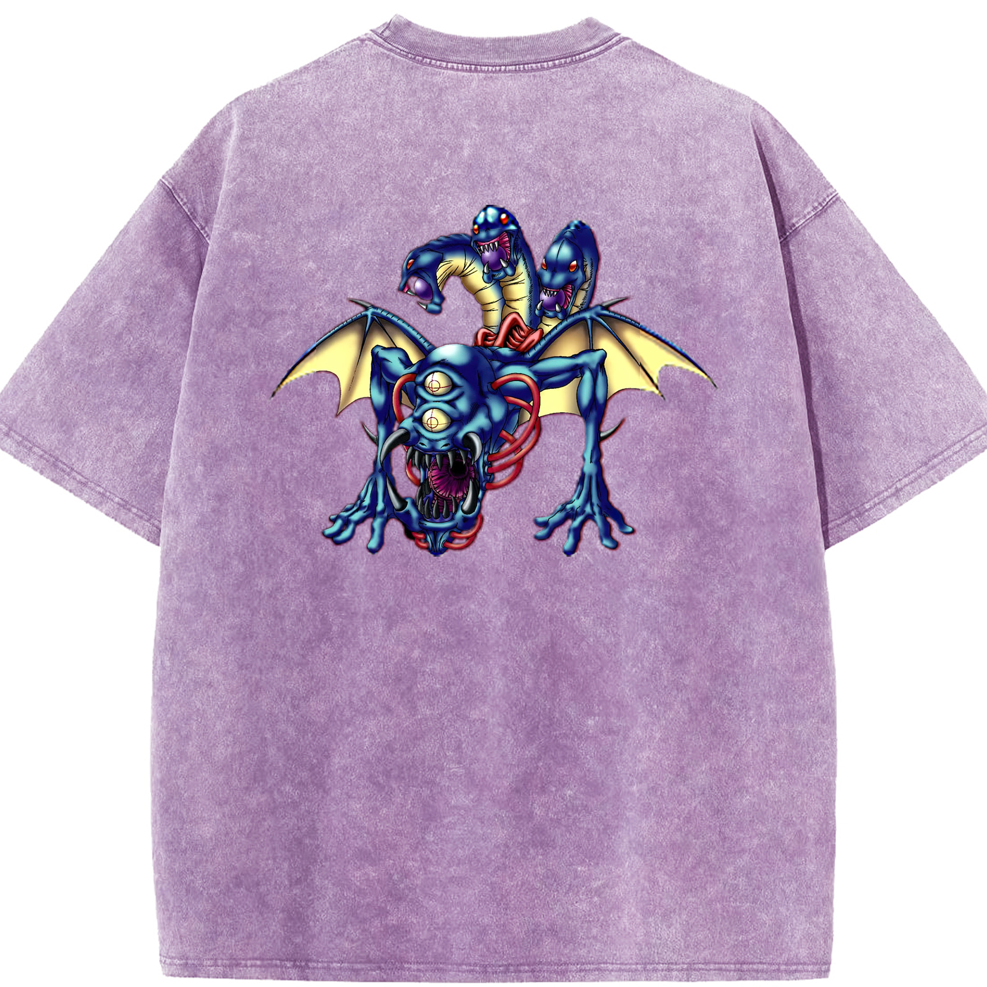 （画像用） 遊☆戯☆王 Yu-Gi-Oh! 綿100% ヴィンテージ風 半袖Tシャツ（背面プリント）