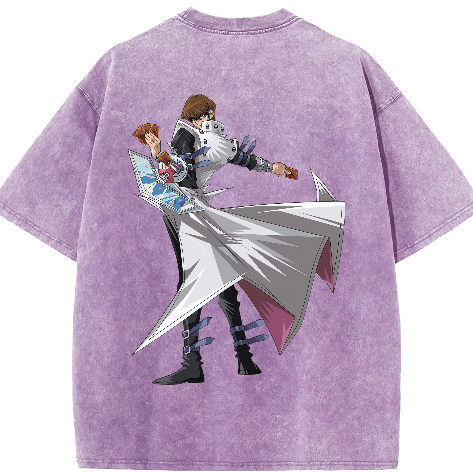 （画像用） 遊☆戯☆王 Yu-Gi-Oh! 綿100% ヴィンテージ風 半袖Tシャツ（背面プリント）