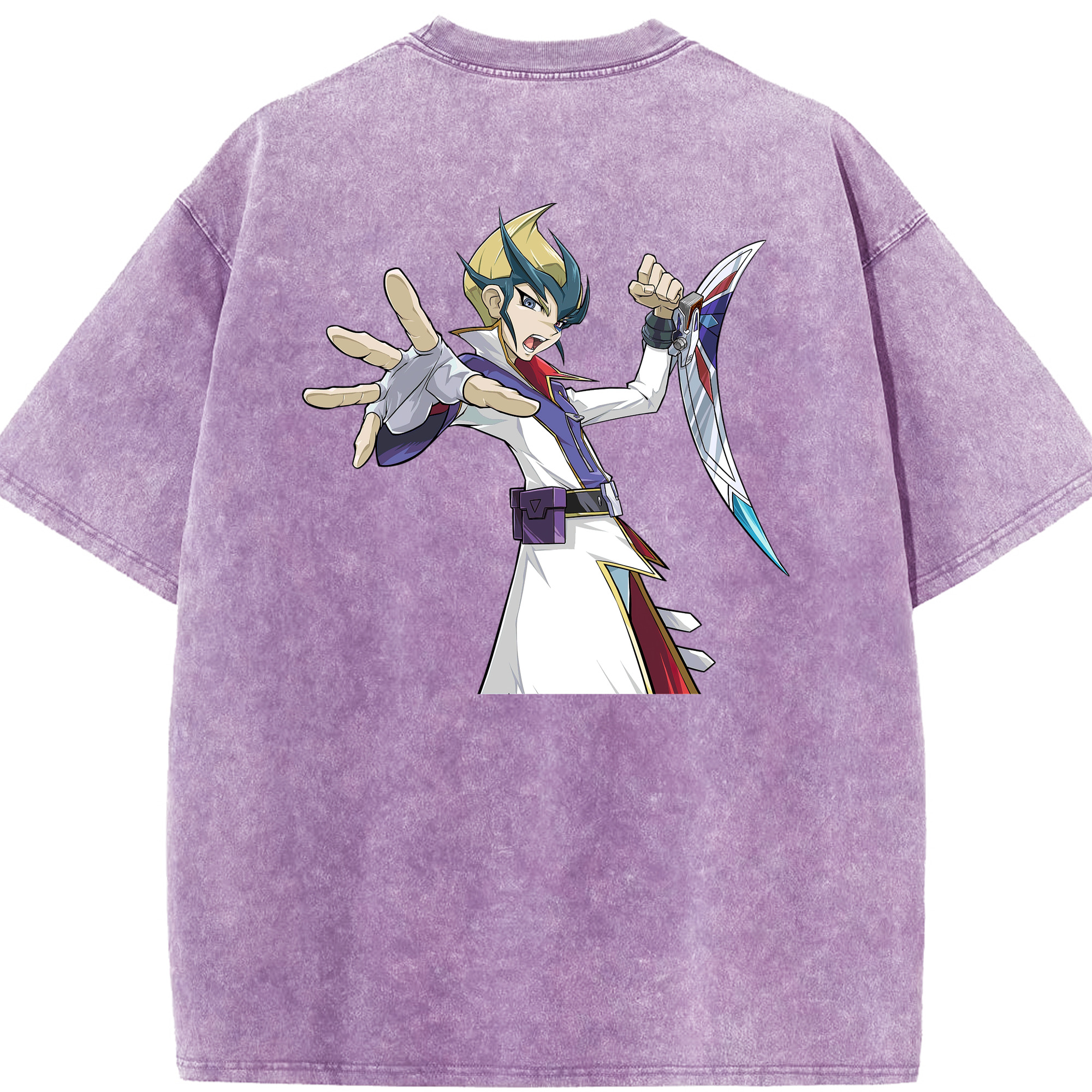（画像用） 遊☆戯☆王 Yu-Gi-Oh! 綿100% ヴィンテージ風 半袖Tシャツ（背面プリント）
