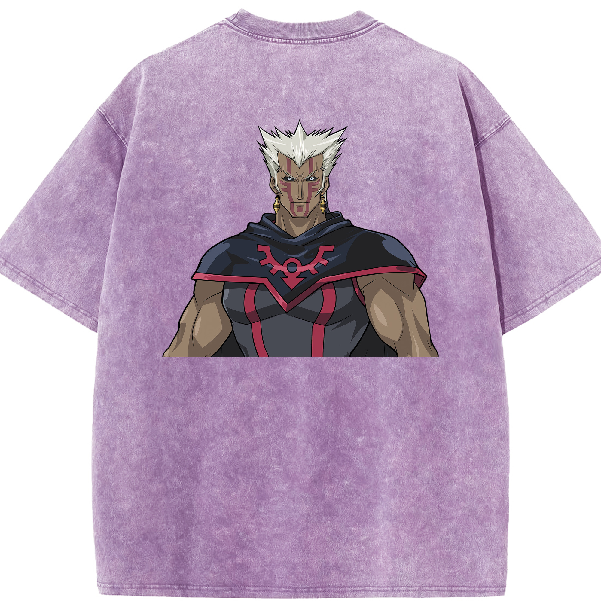 （画像用） 遊☆戯☆王 Yu-Gi-Oh! 綿100% ヴィンテージ風 半袖Tシャツ（背面プリント）