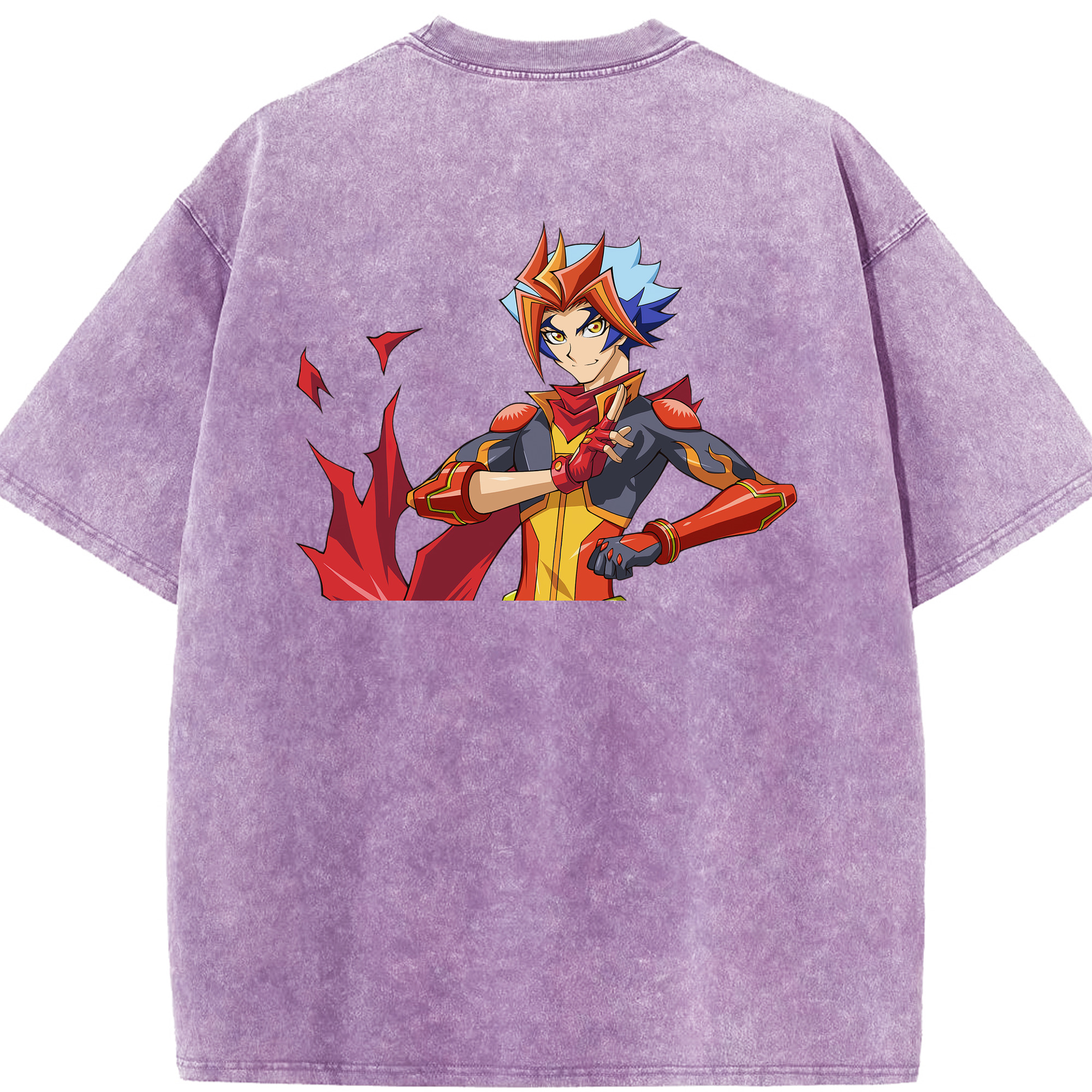 （画像用） 遊☆戯☆王 Yu-Gi-Oh! 綿100% ヴィンテージ風 半袖Tシャツ（背面プリント）