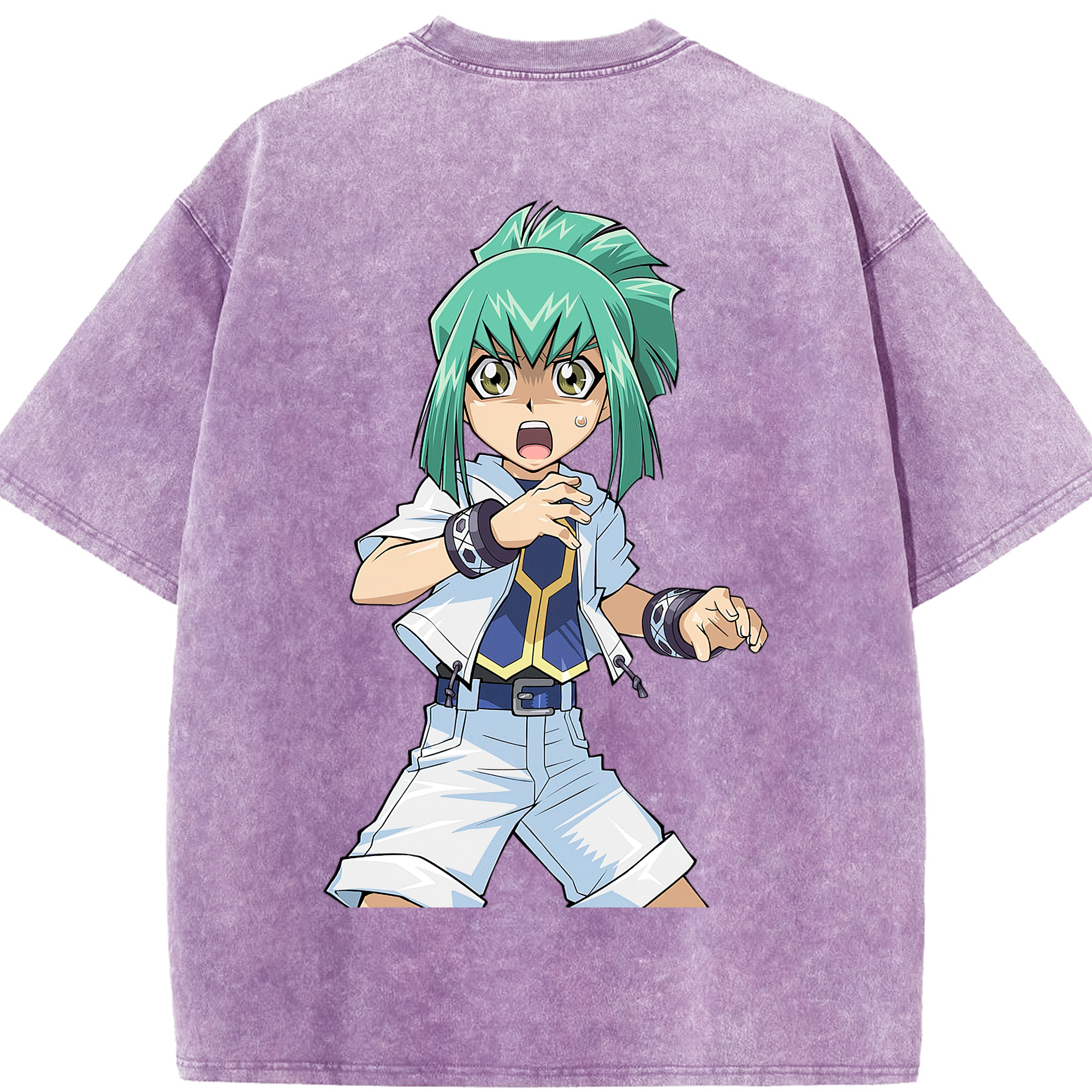 （画像用） 遊☆戯☆王 Yu-Gi-Oh! 綿100% ヴィンテージ風 半袖Tシャツ（背面プリント）