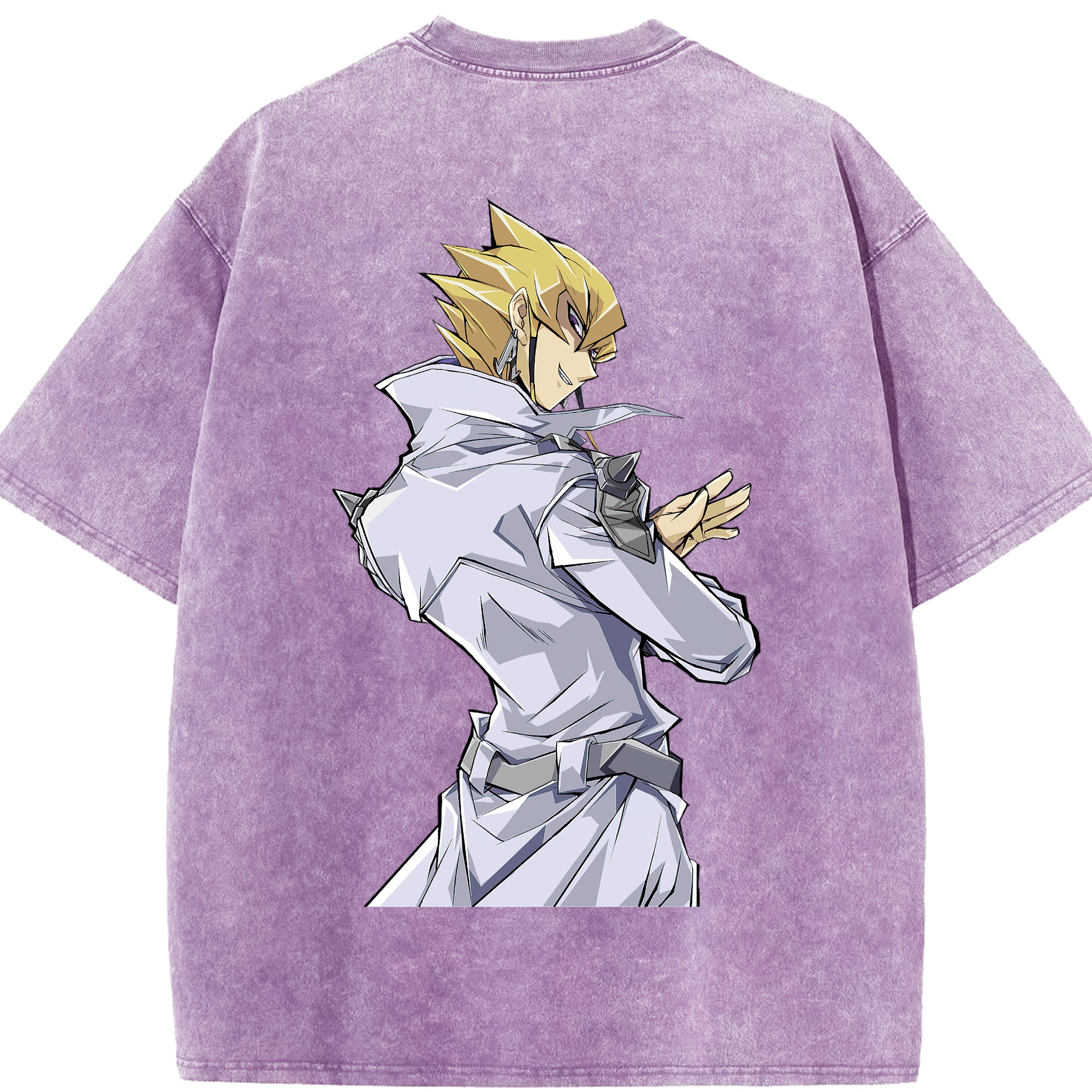 （画像用） 遊☆戯☆王 Yu-Gi-Oh! 綿100% ヴィンテージ風 半袖Tシャツ（背面プリント）