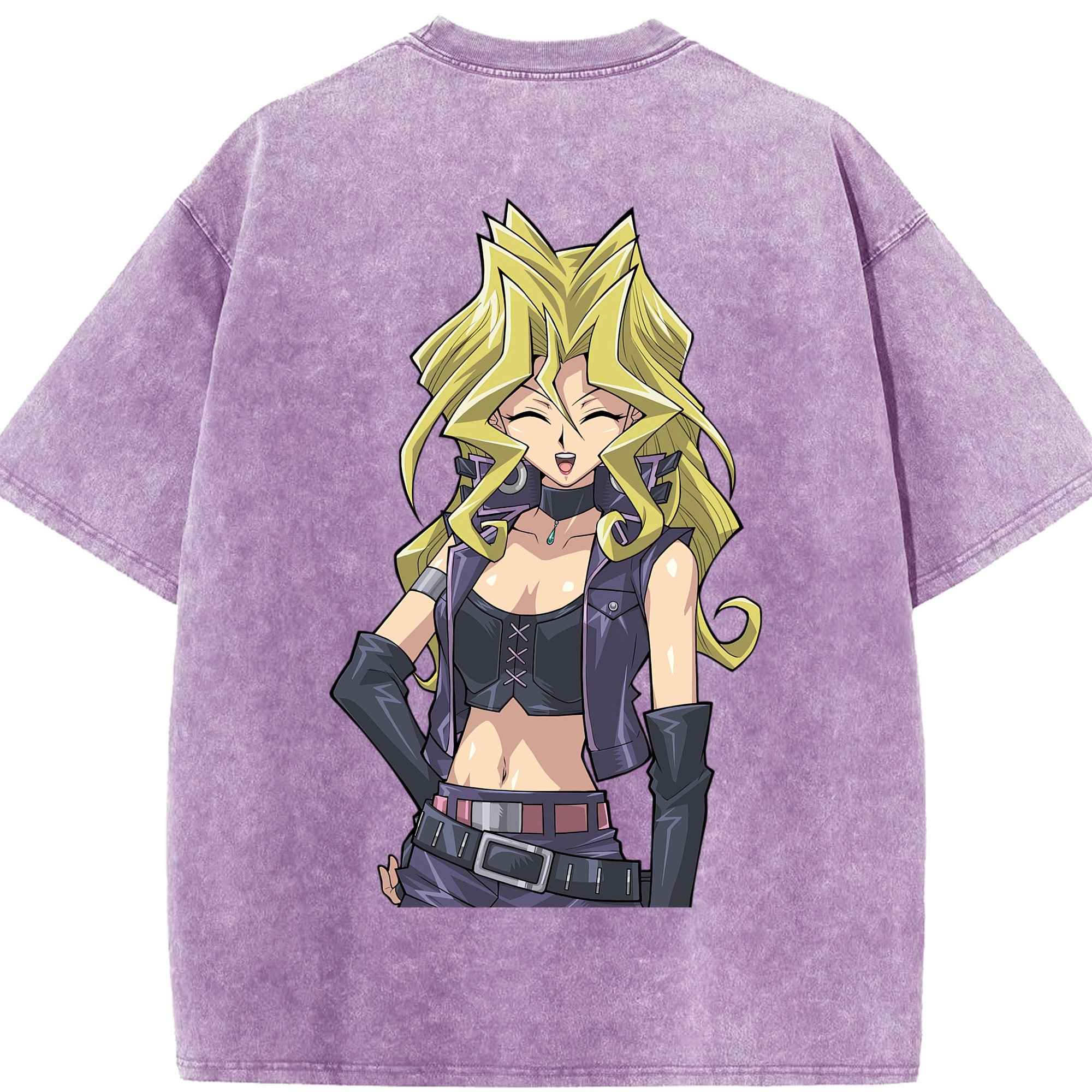 （画像用） 遊☆戯☆王 Yu-Gi-Oh! 綿100% ヴィンテージ風 半袖Tシャツ（背面プリント）