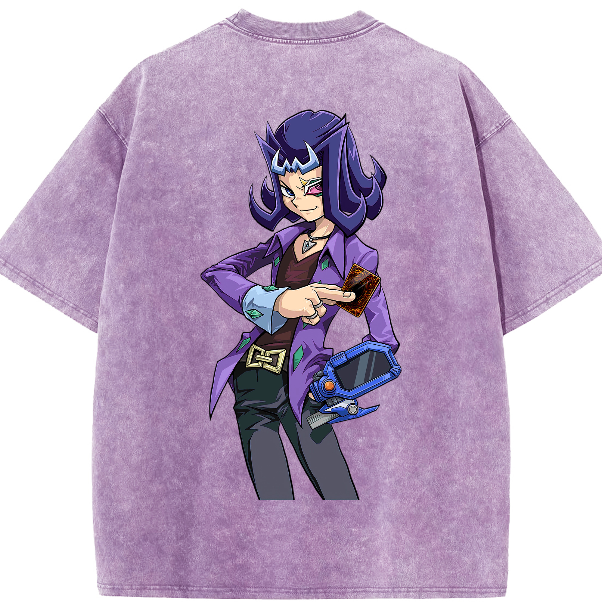 （画像用） 遊☆戯☆王 Yu-Gi-Oh! 綿100% ヴィンテージ風 半袖Tシャツ（背面プリント）