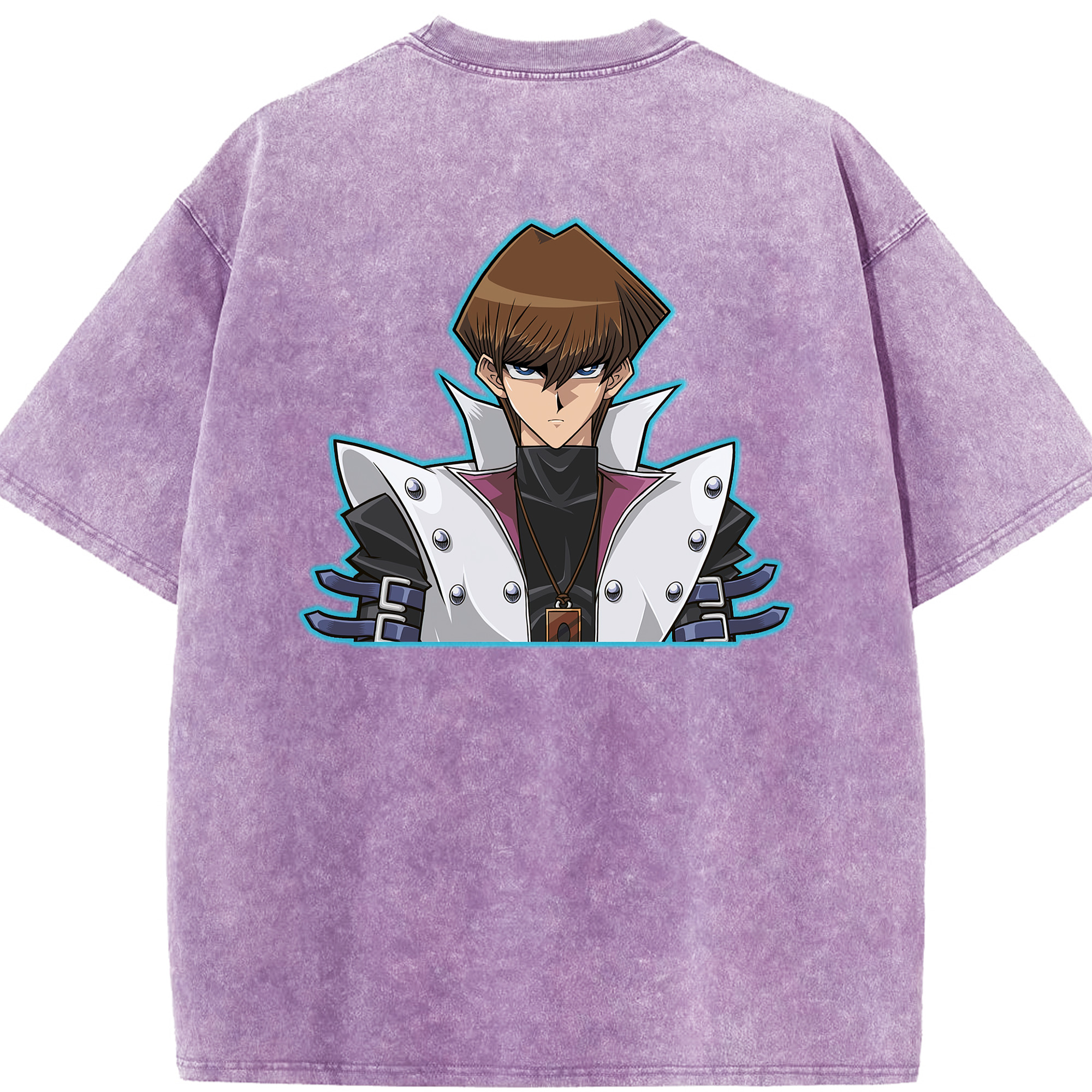 （画像用） 遊☆戯☆王 Yu-Gi-Oh! 綿100% ヴィンテージ風 半袖Tシャツ（背面プリント）
