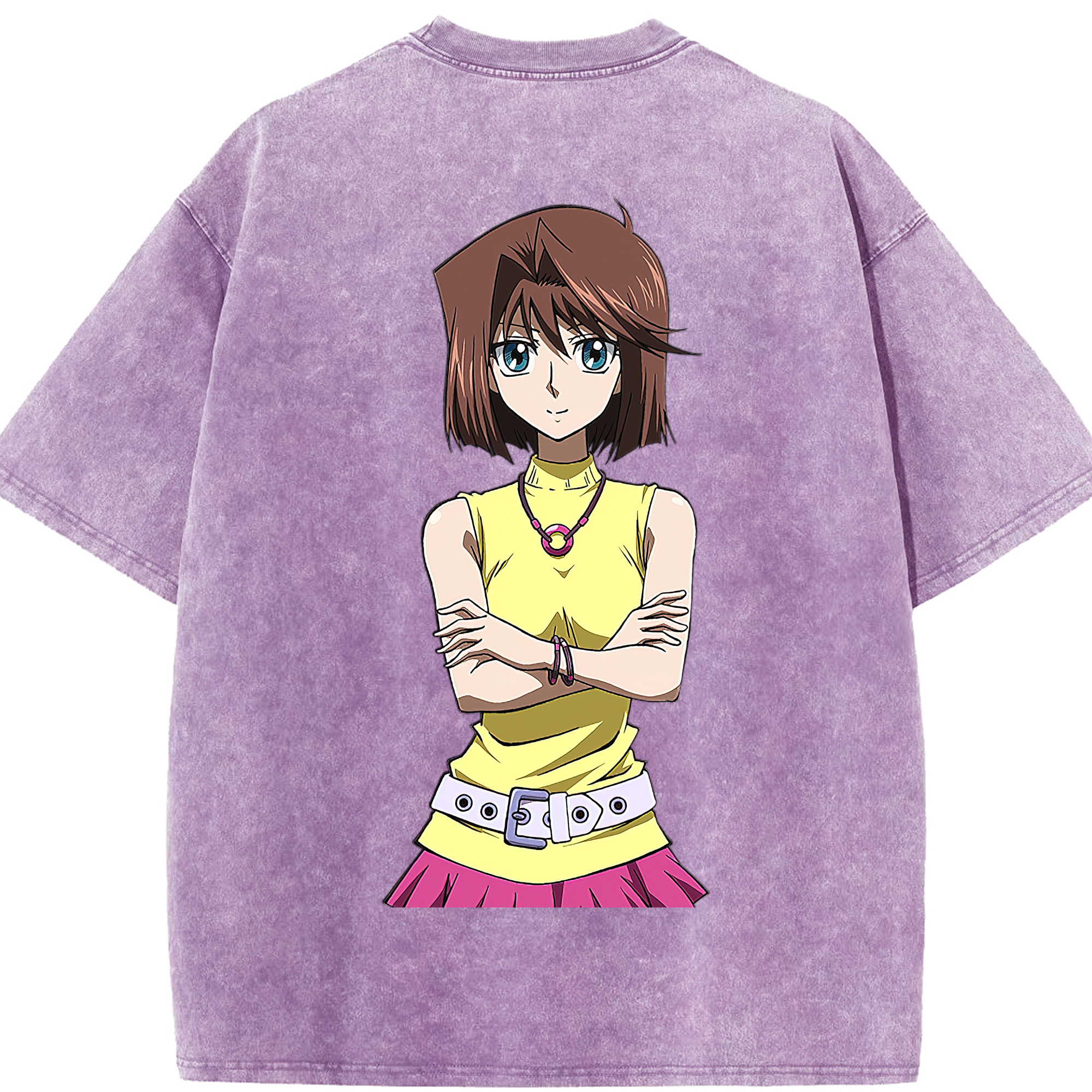 （画像用） 遊☆戯☆王 Yu-Gi-Oh! 綿100% ヴィンテージ風 半袖Tシャツ（背面プリント）