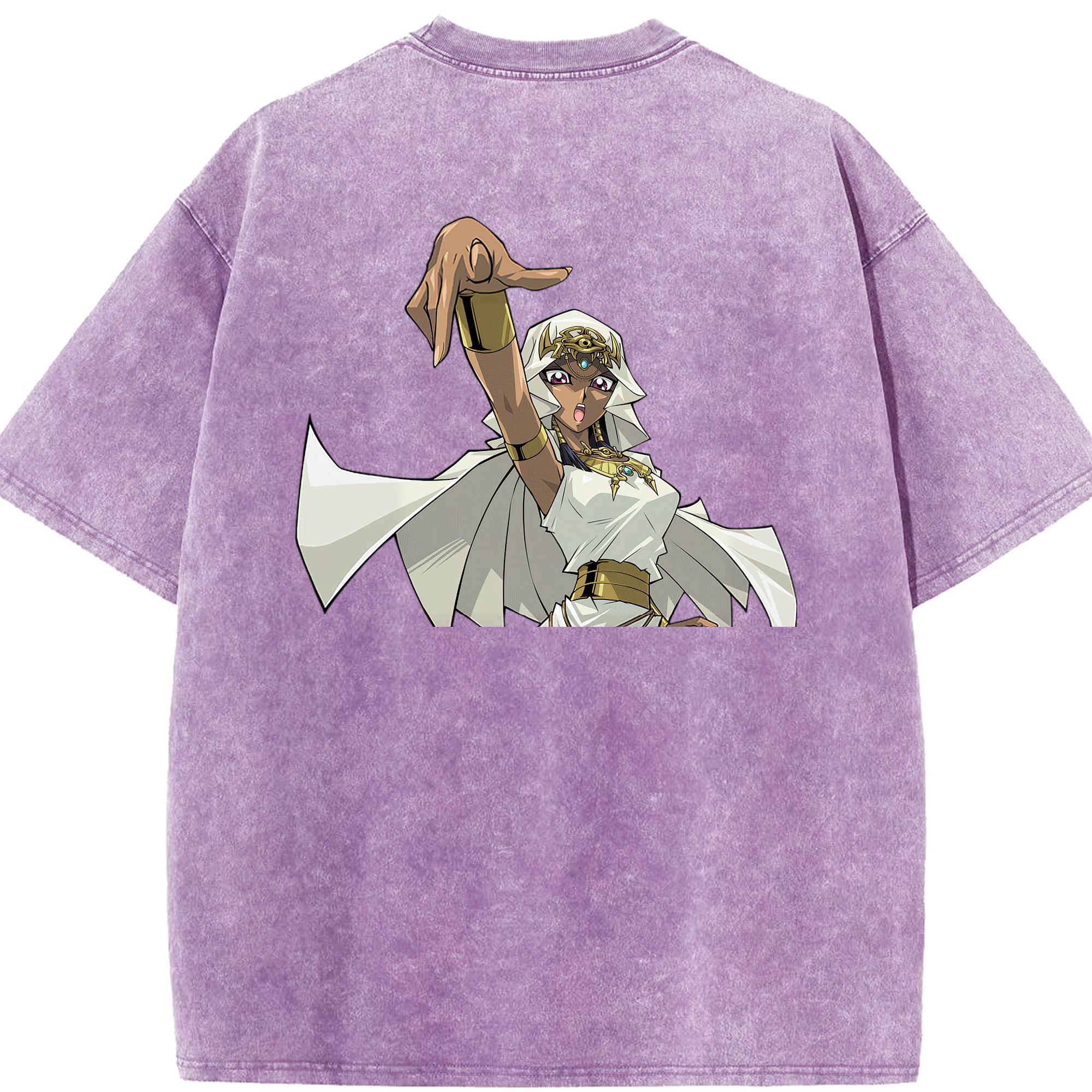 （画像用） 遊☆戯☆王 Yu-Gi-Oh! 綿100% ヴィンテージ風 半袖Tシャツ（背面プリント）