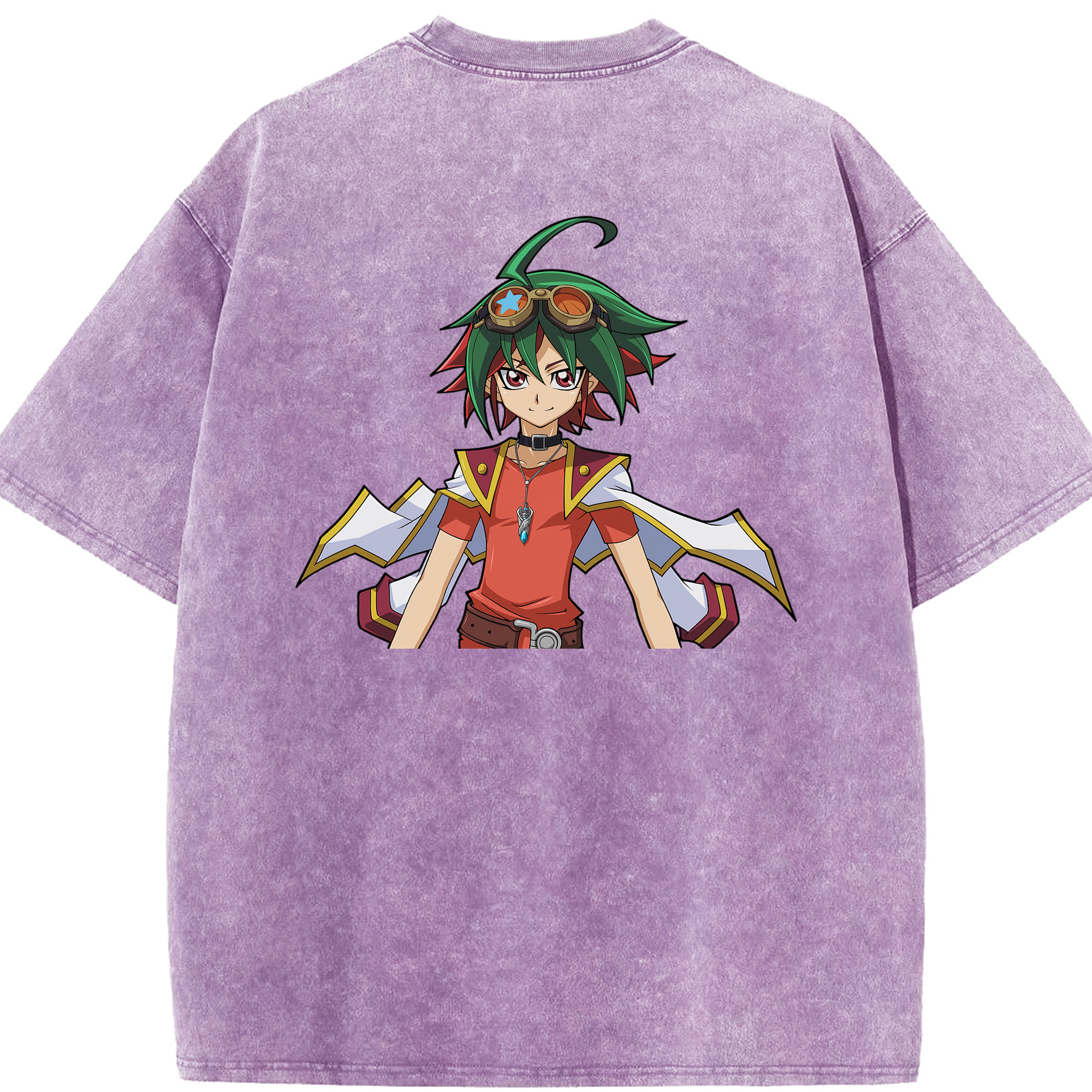 （画像用） 遊☆戯☆王 Yu-Gi-Oh! 綿100% ヴィンテージ風 半袖Tシャツ（背面プリント）
