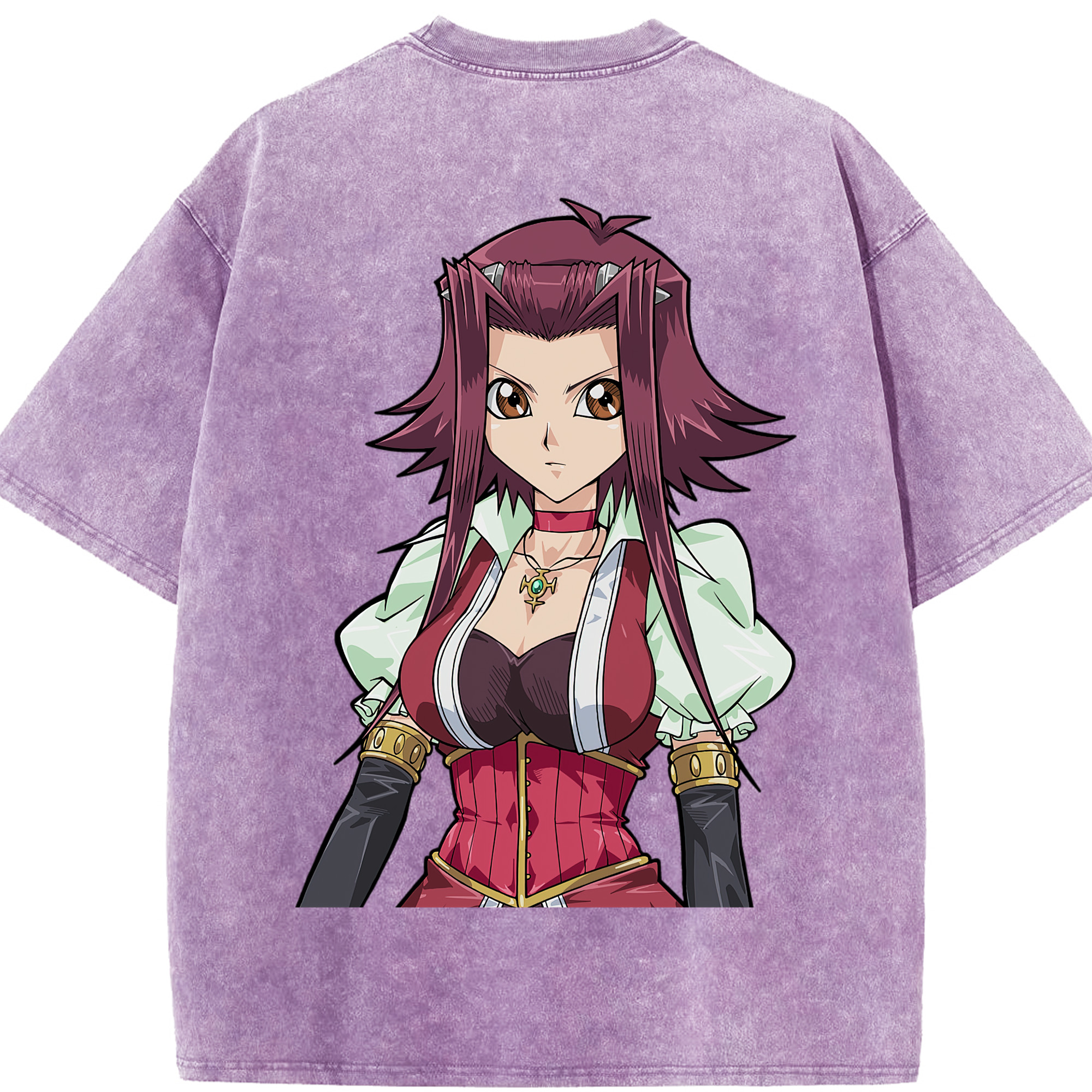 （画像用） 遊☆戯☆王 Yu-Gi-Oh! 綿100% ヴィンテージ風 半袖Tシャツ（背面プリント）