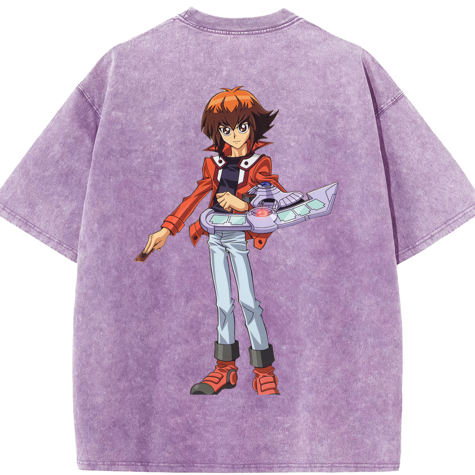 （画像用） 遊☆戯☆王 Yu-Gi-Oh! 綿100% ヴィンテージ風 半袖Tシャツ（背面プリント）